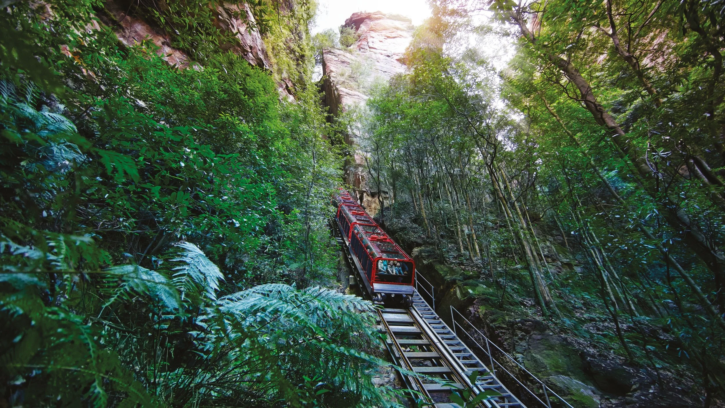 The Scenic Railway at Scenic World, Blue Mountains