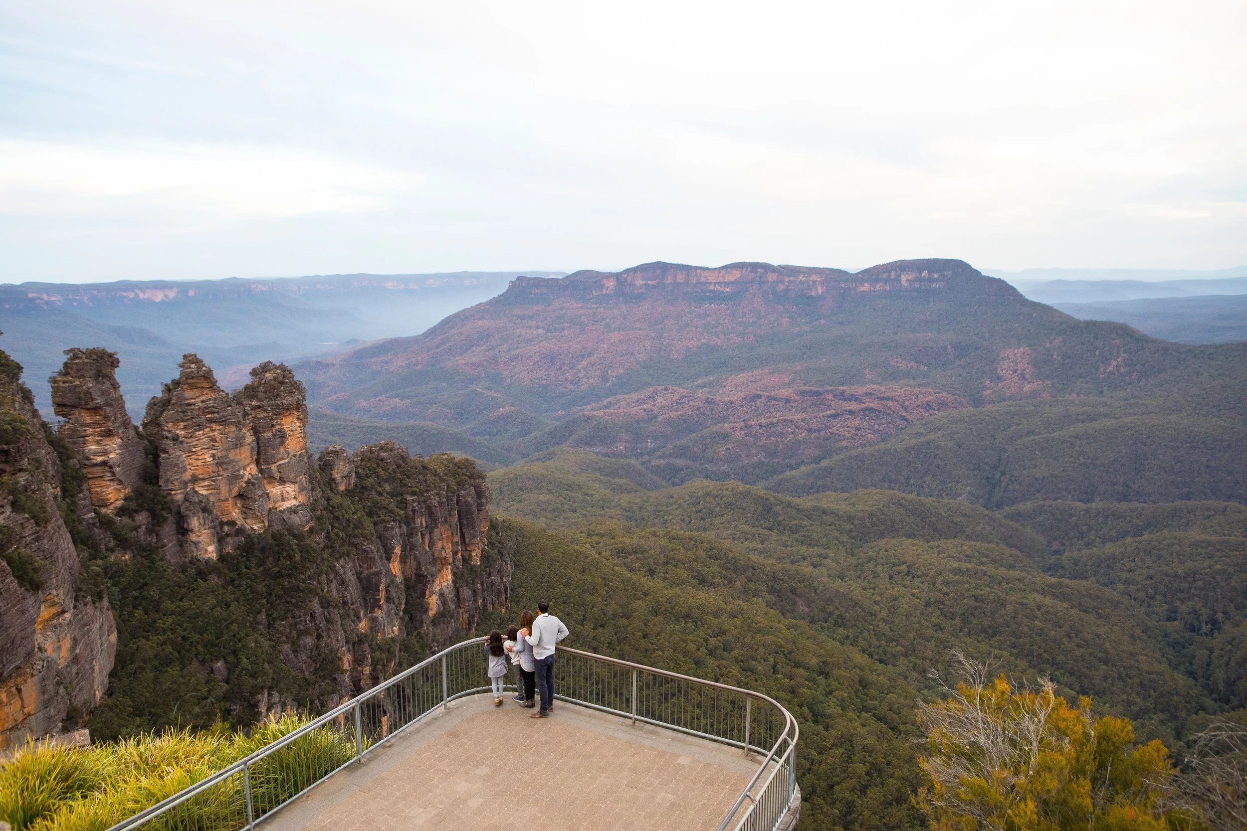 The lookout at Echo Point, Blue Mountains