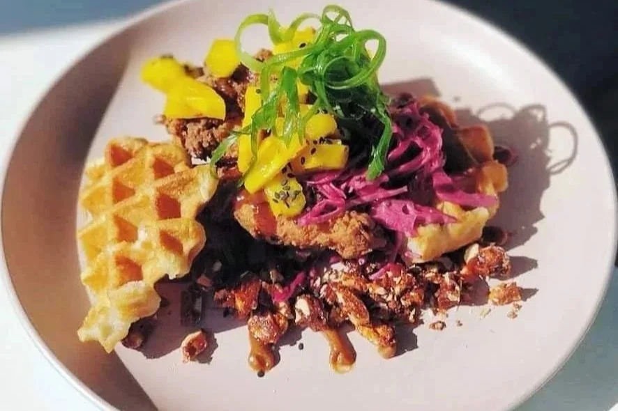 Waffles at Kickaboom, Glenbrook