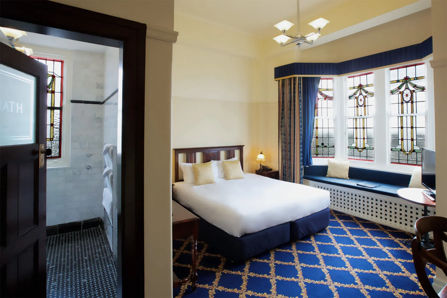 Inside a colonial room at the Carrington Hotel, Katoomba