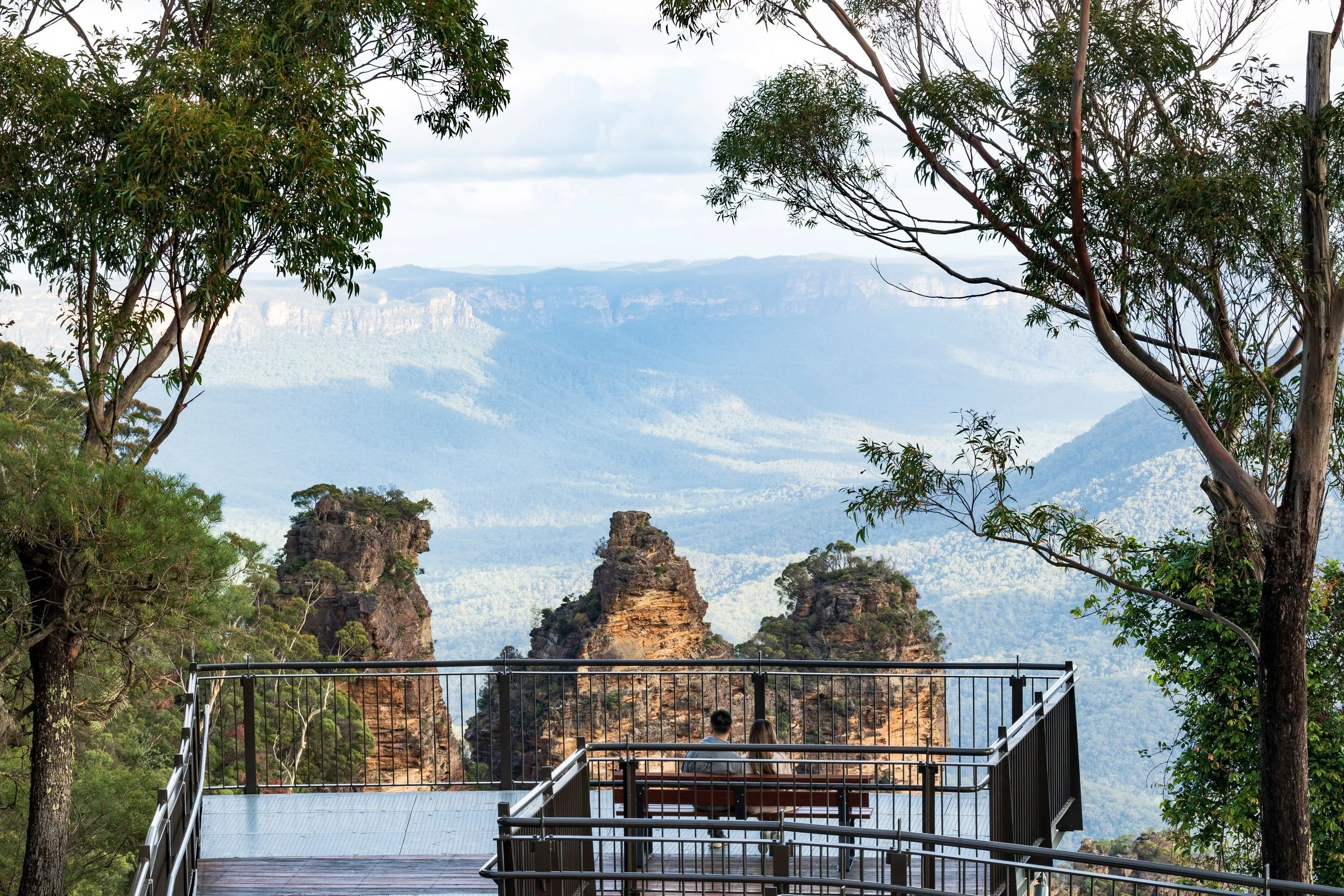 The lookout at Echo Point, Katoomba