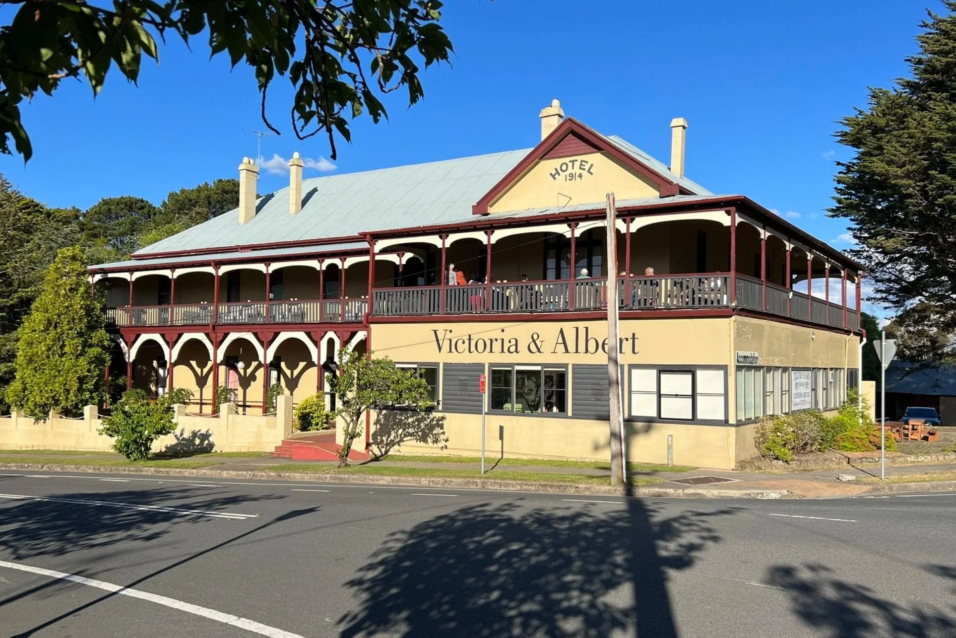 The exterior of Victoria and Albert, Mount Victoria