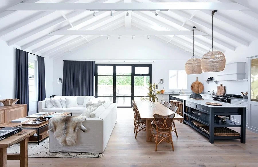 The living area at Orchard Cottage, Leura