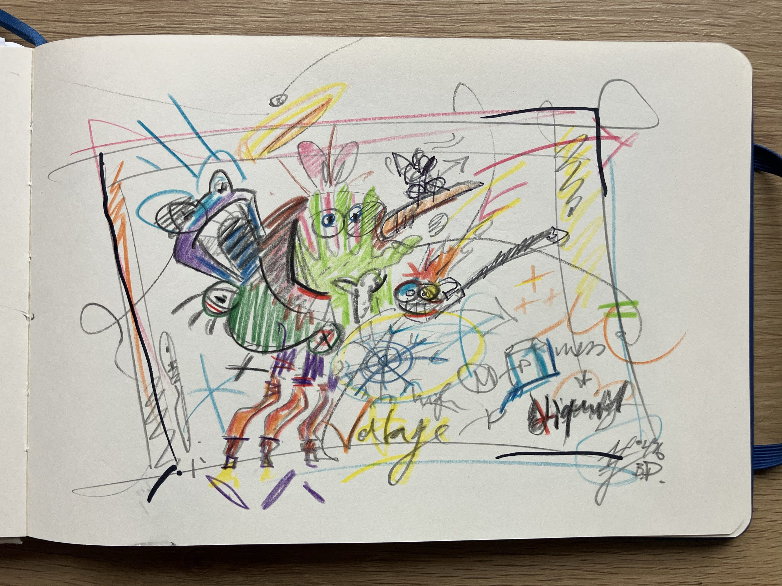 total-voltage . 2026 . 20 x 14cm on paper . pen + pencil