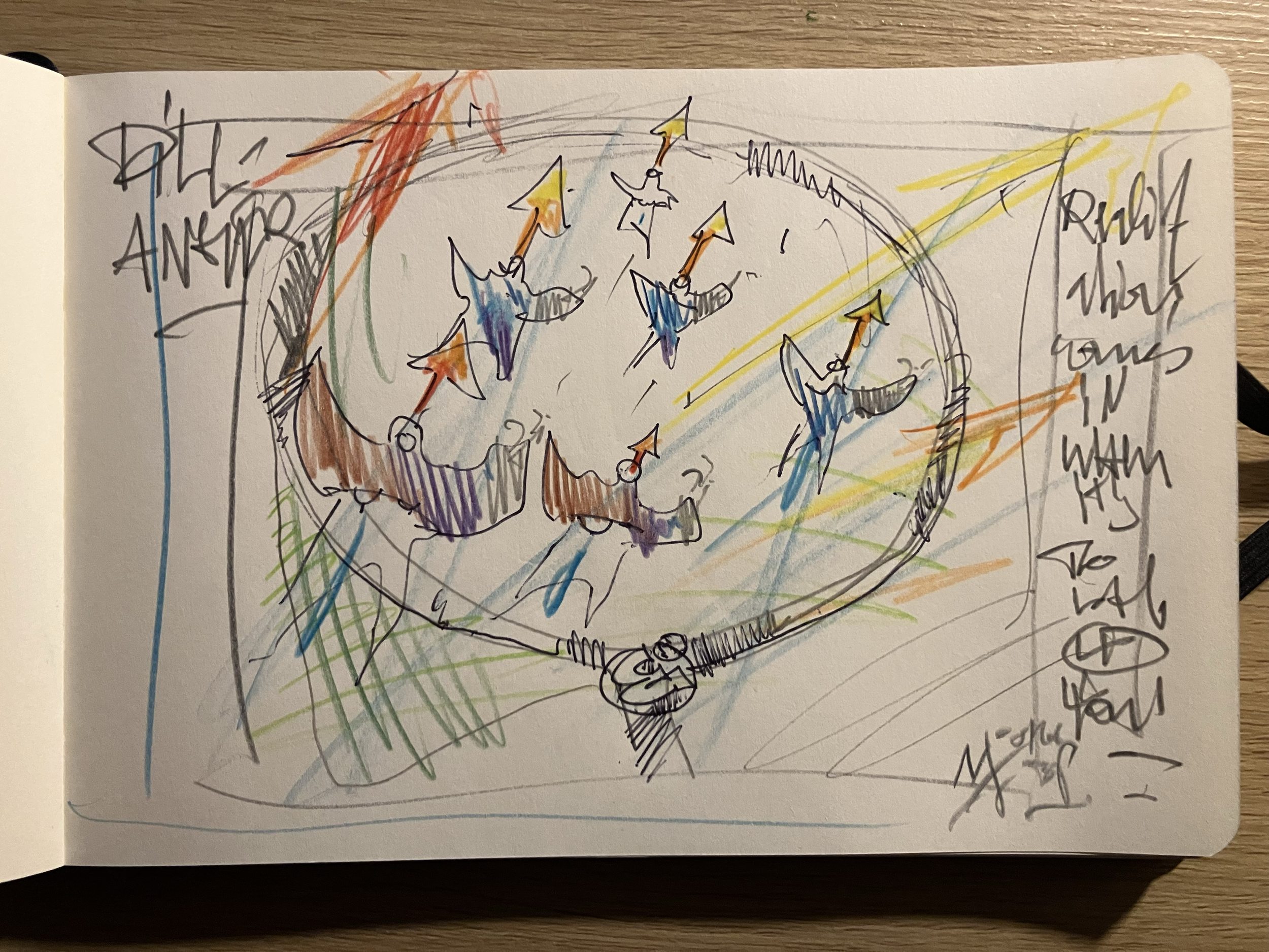 realizeLate . 2026 . 20 x 14cm on paper . pen + pencil