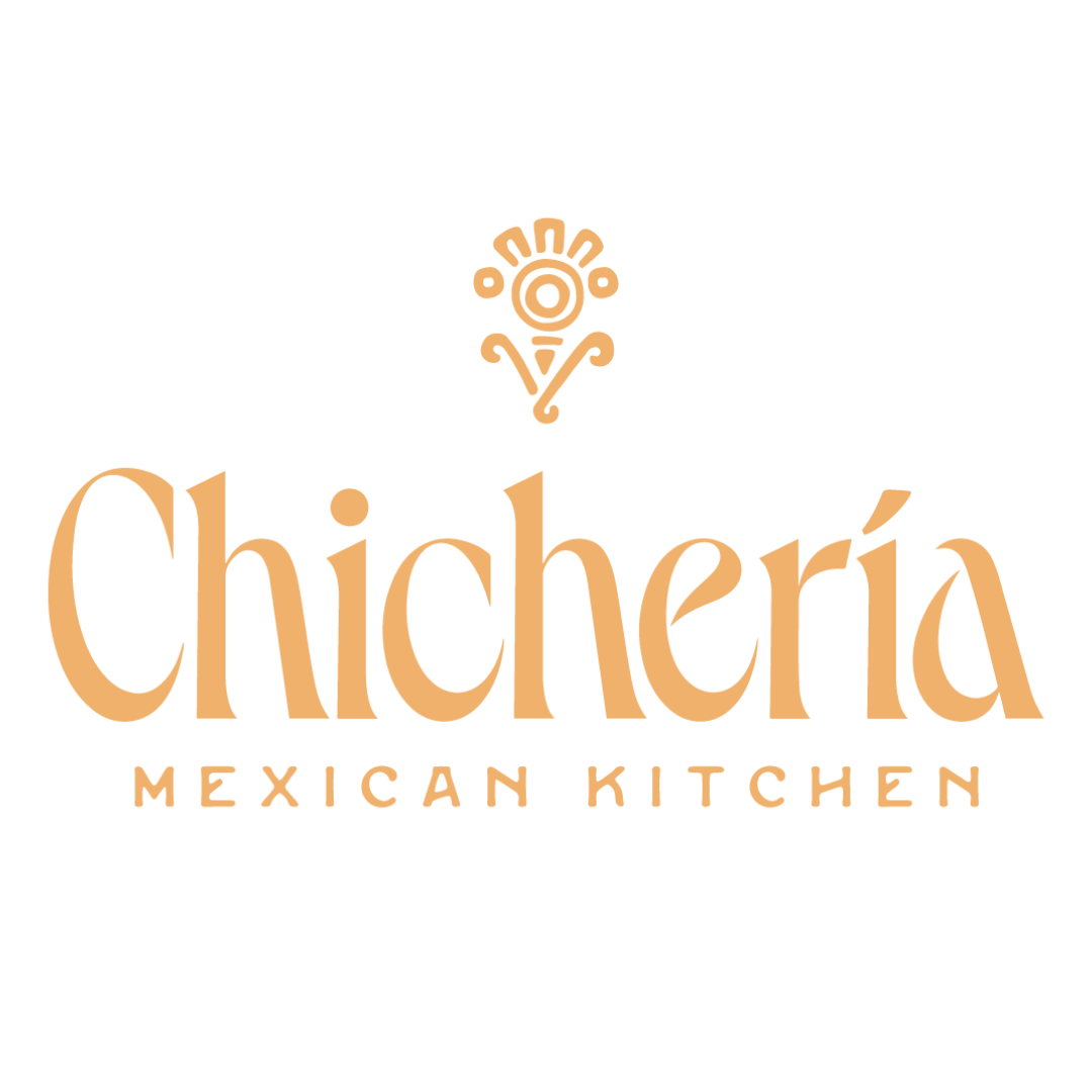 Chicceria Mexican Kitchen logo with stylized flower icon above the text.