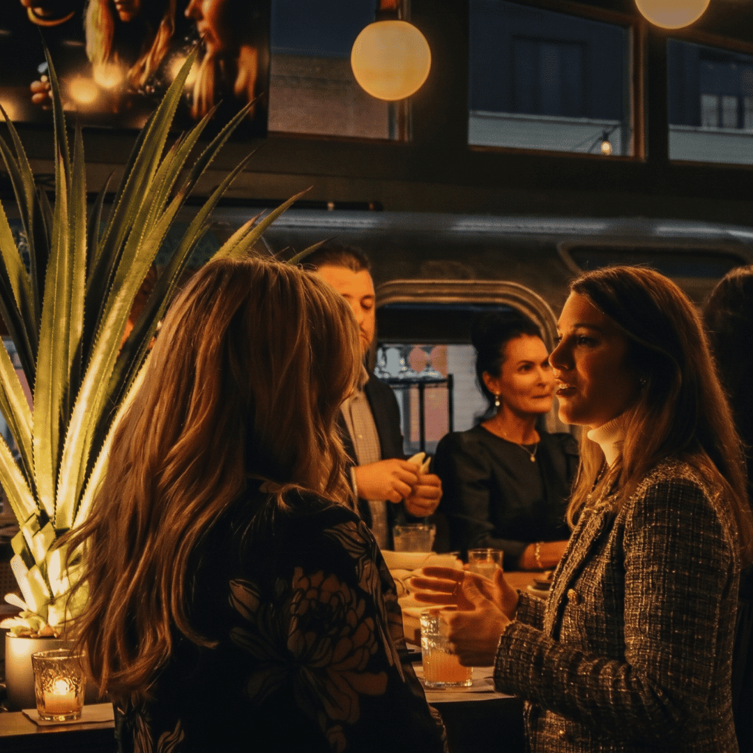 amasa tequila room guest conversing