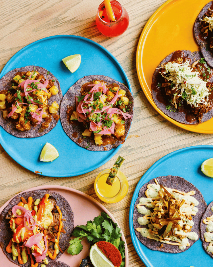 Gourmet tacos for lunch at Amasa Mexican Kitchen in Alpharetta