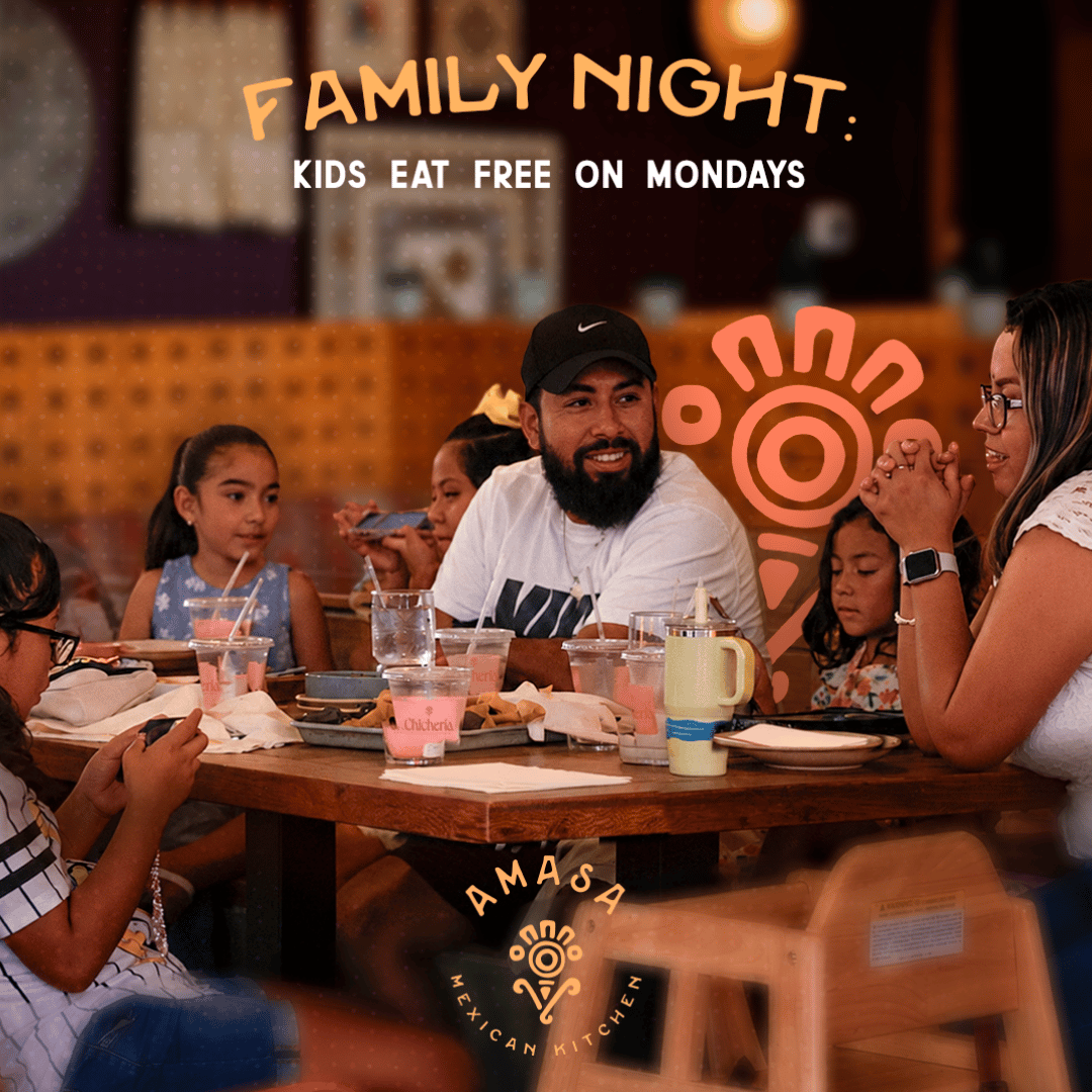 Family Night at Amasa - Kids Eat Free Mondays