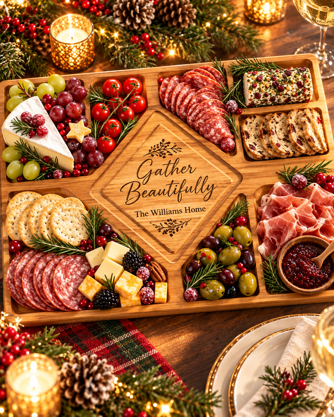 Gather Beautifully | Personalized Charcuterie & Entertaining Board
