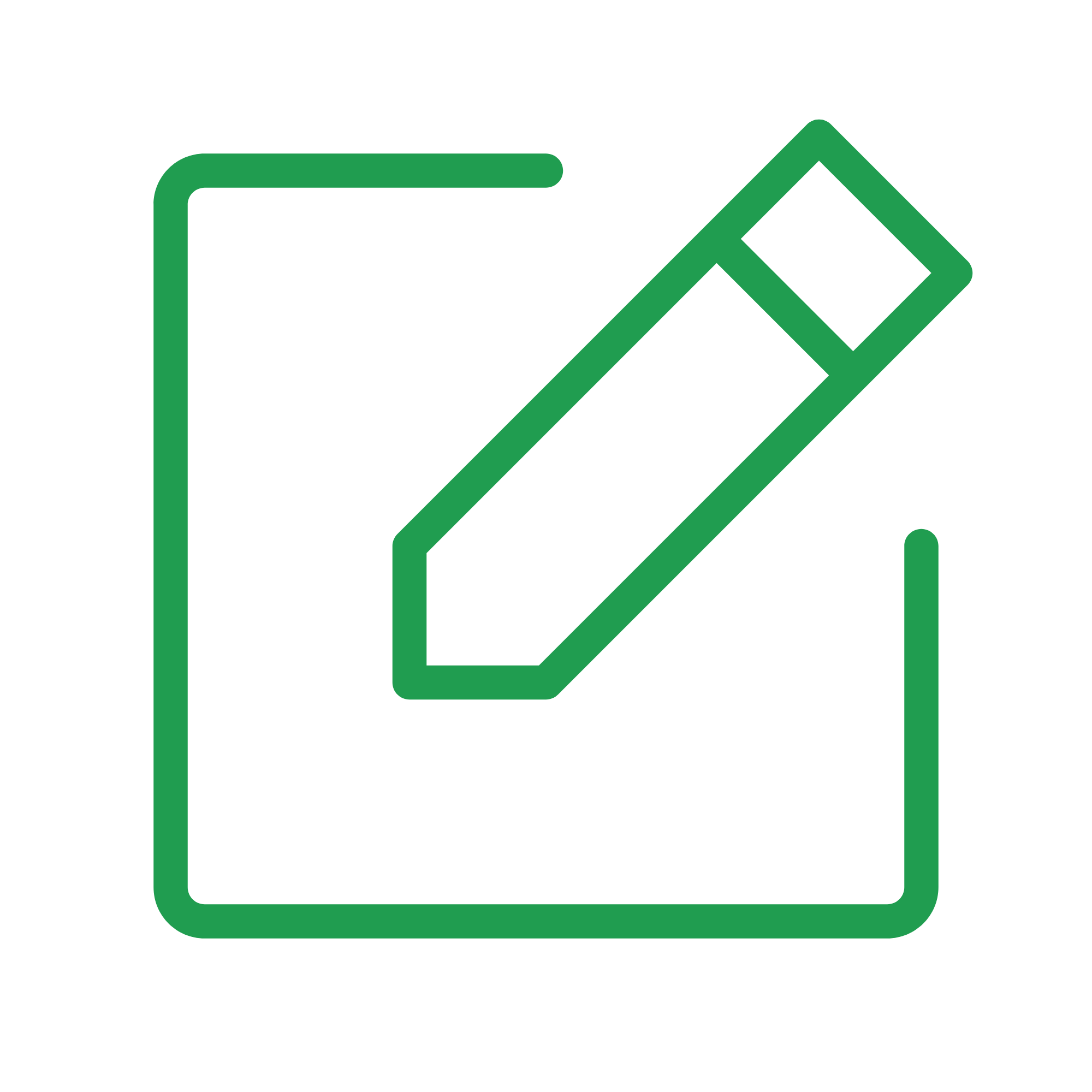 Green and white simplified illustration of a registration card or election ballot with checkmark.