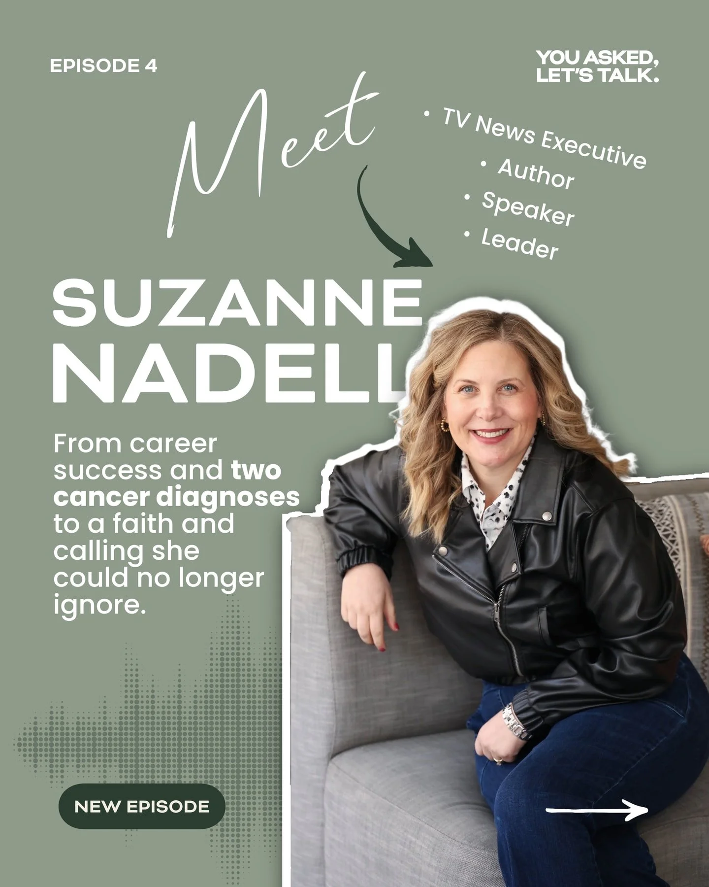 What happens when the life you built suddenly asks you to rethink everything?
Suzanne Nadell spent years leading TV newsrooms, making high-pressure decisions, and building a successful career. Then came cancer more than once and with it came deeper q