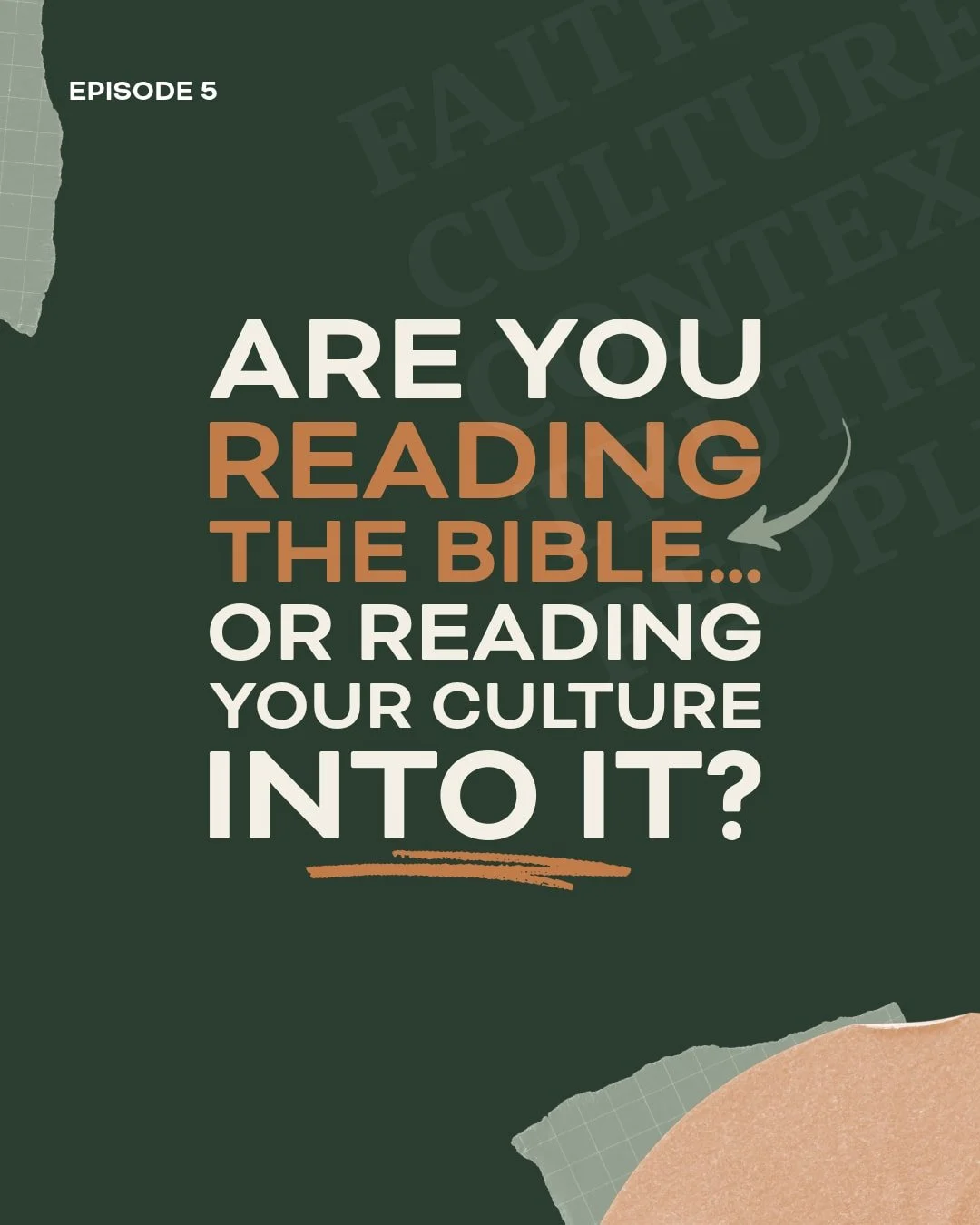 What if the parts of the Bible that feel most obvious to you are the ones that fit your culture? Greg tells Bobby about receiving two very different pieces of biblical advice.One about honoring his parents, another about leaving everything to follow 