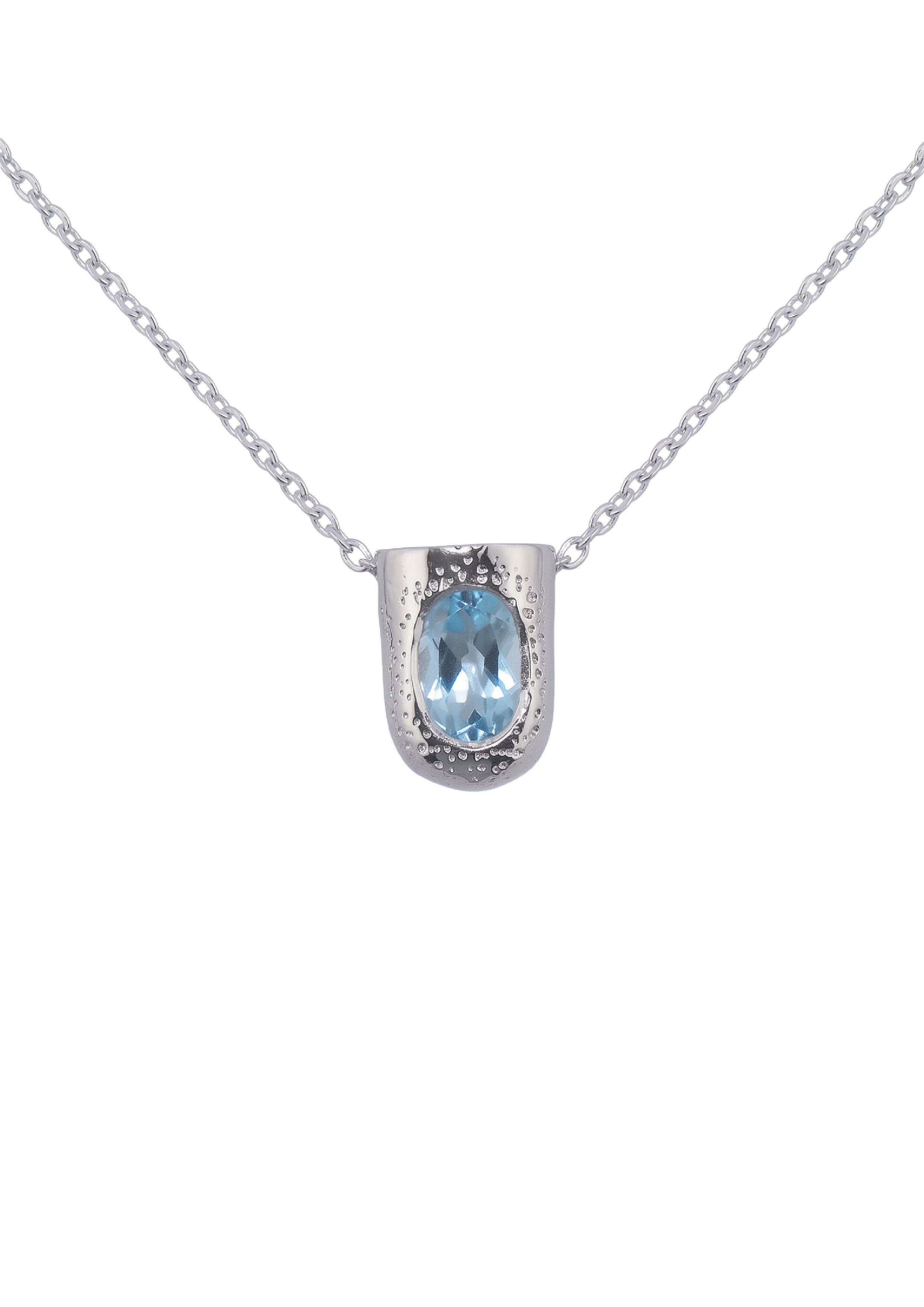 Naszyjnik Pill topaz sky blue