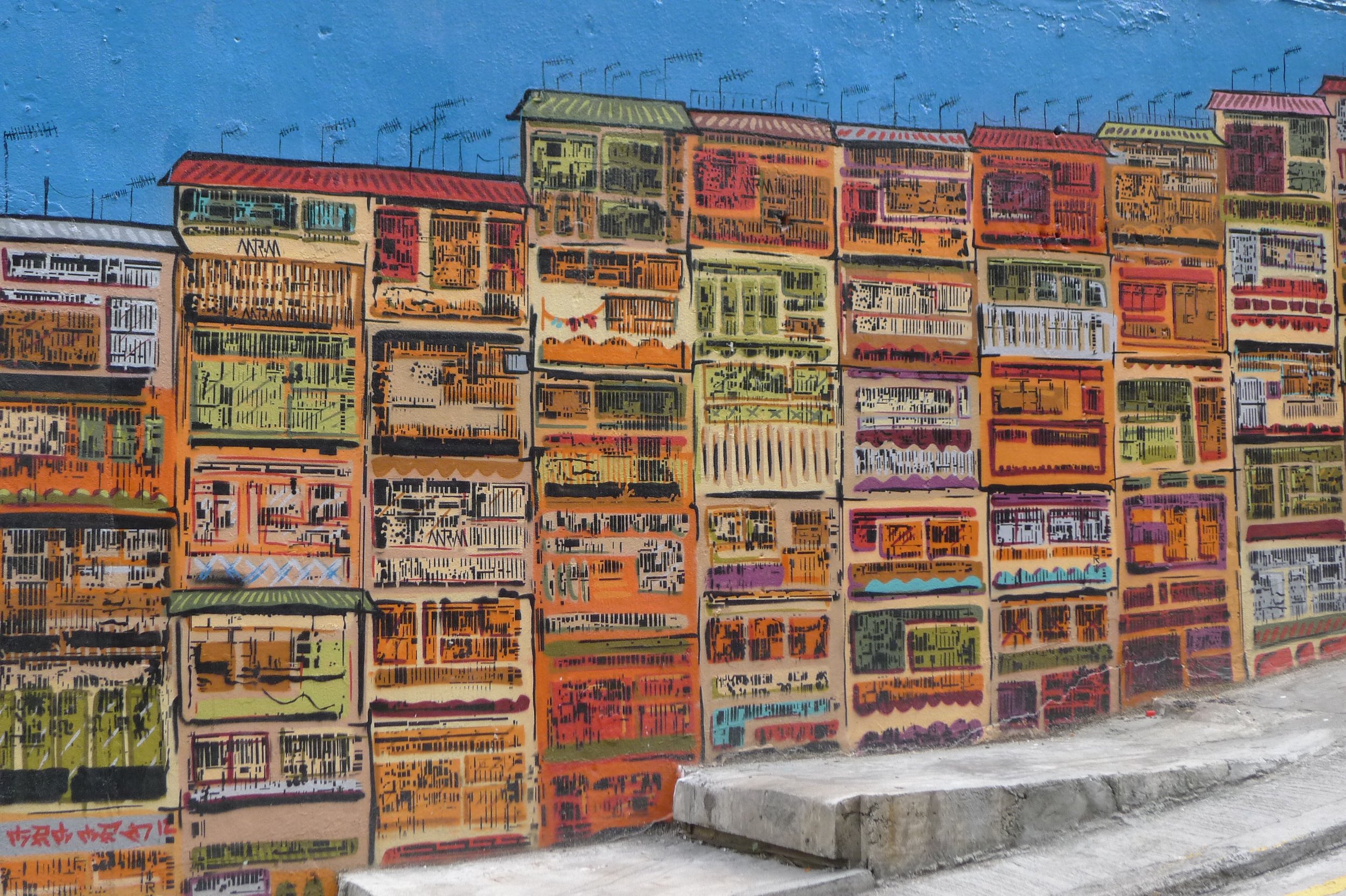 Alex Croft's classic mural 'Yaumati' on Graham Street