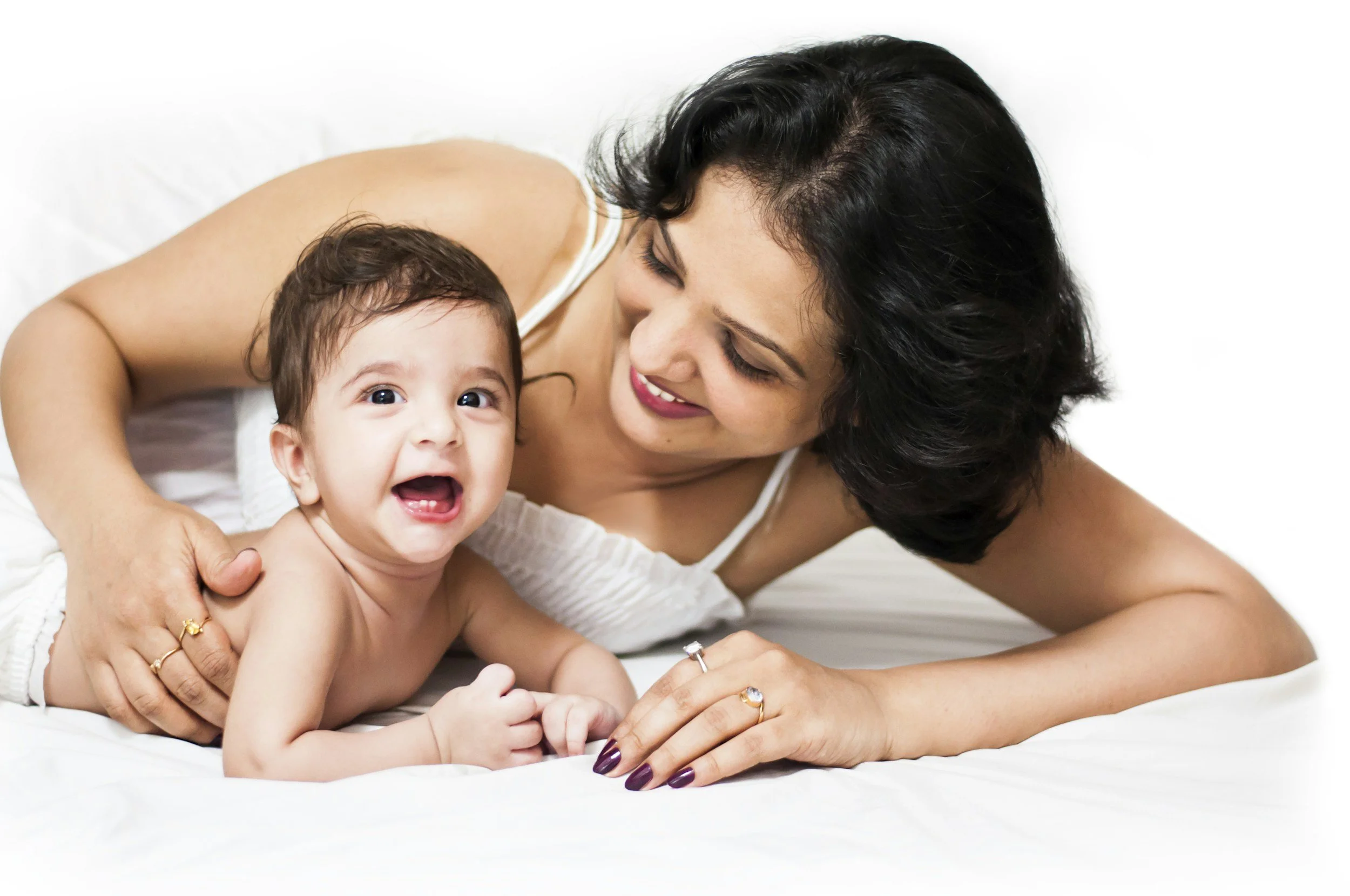 New family with baby in London