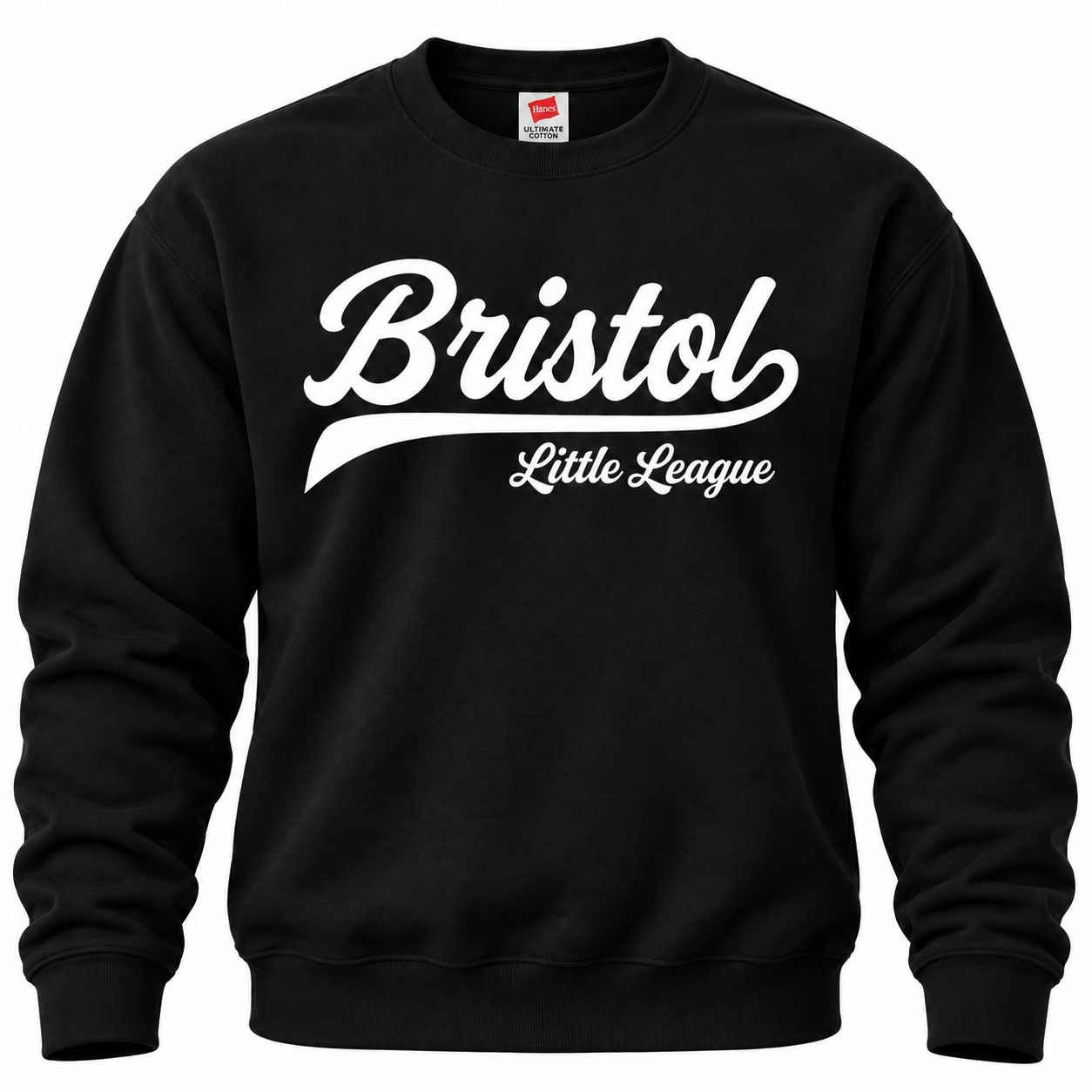 BLL Cursive Crew Neck Sweatshirt Black