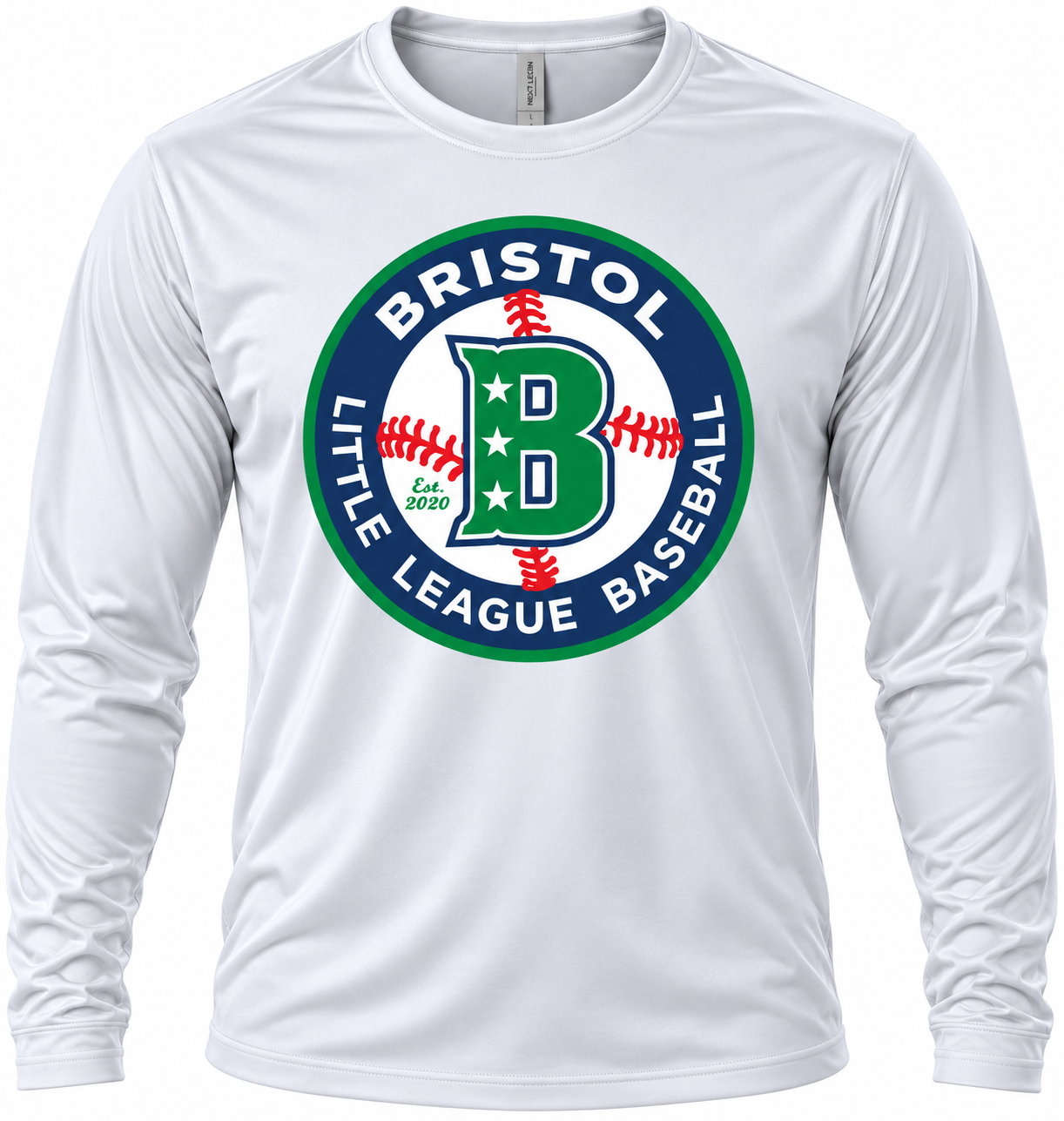 BLL Baseball Logo Athletic Long Sleeve White