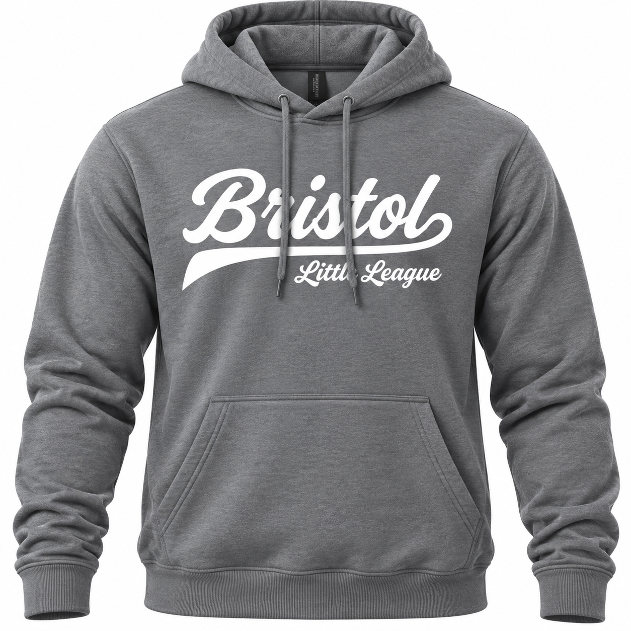 BLL Cursive Hooded Sweatshirt Grey