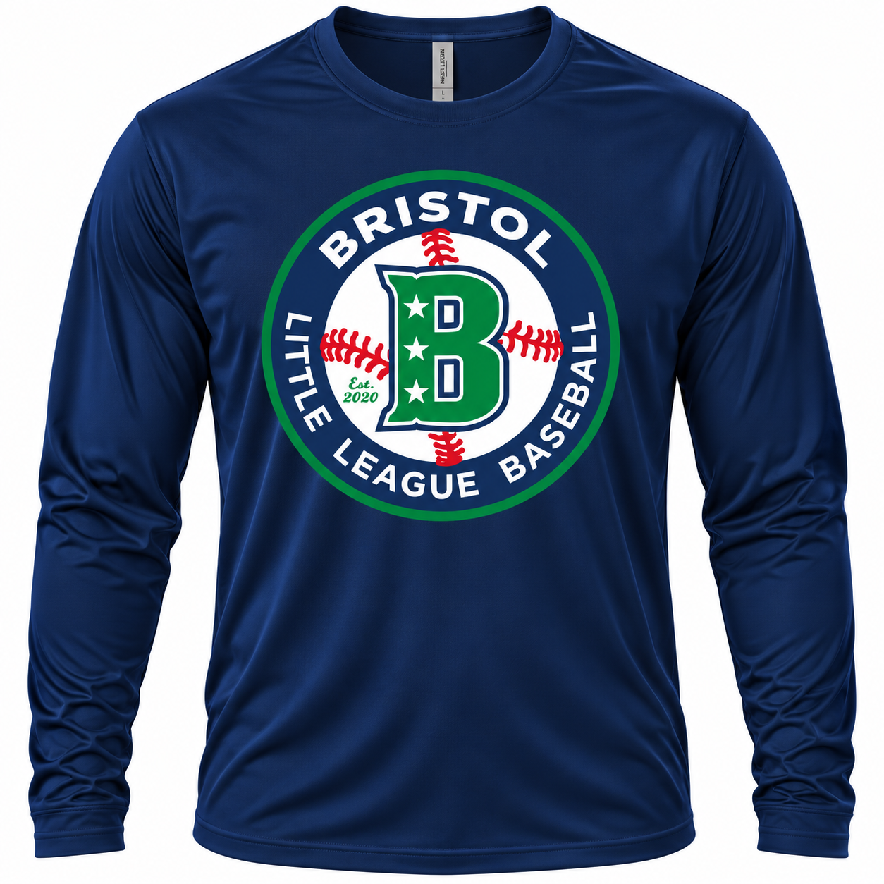BLL Baseball Logo Athletic Long Sleeve Navy Blue
