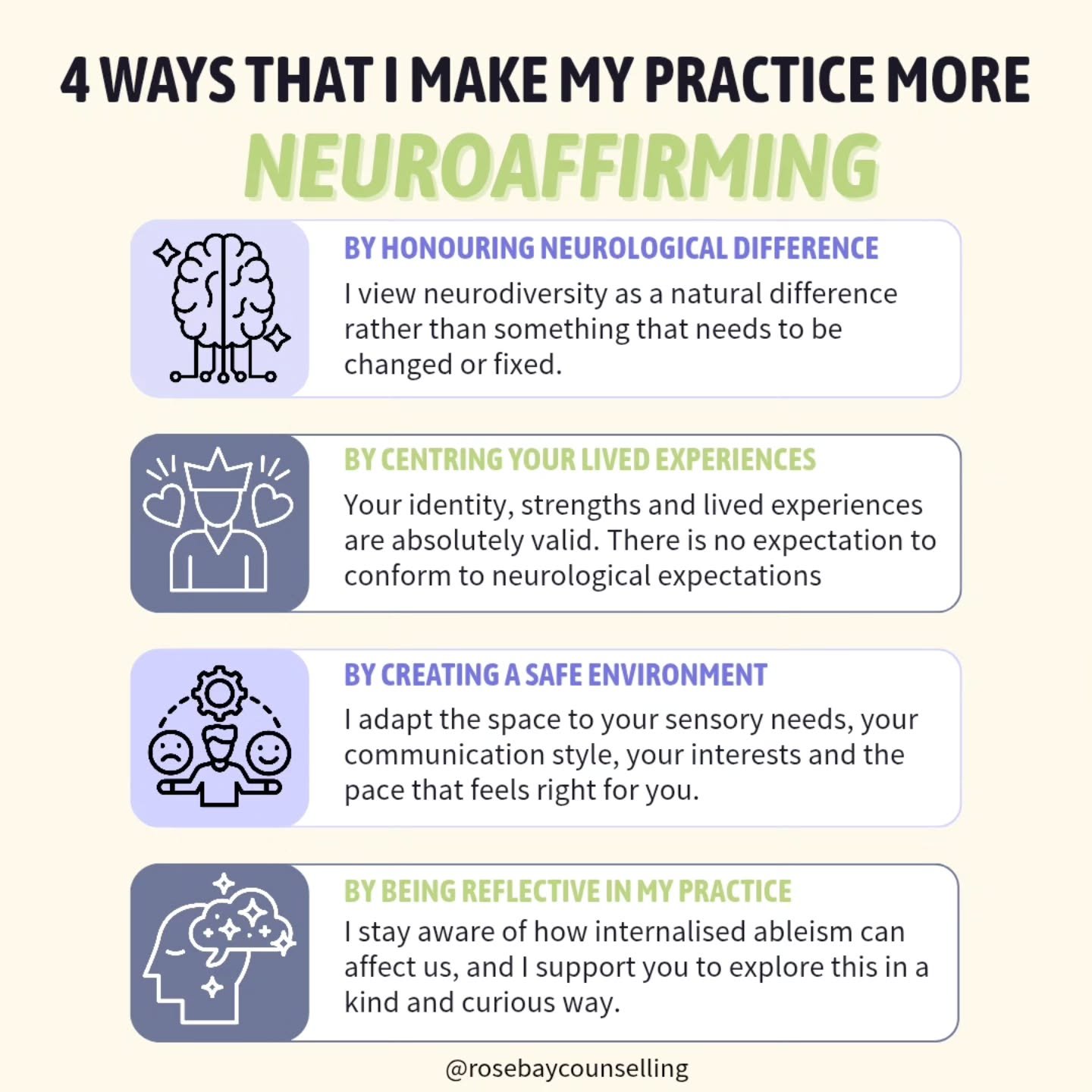 I love the work that I do. I have a particular passion for supporting clients who are neurodivergent or exploring the possibility that they might be. Some arrive newly diagnosed and trying to make sense of what that means. Others come with quiet ques