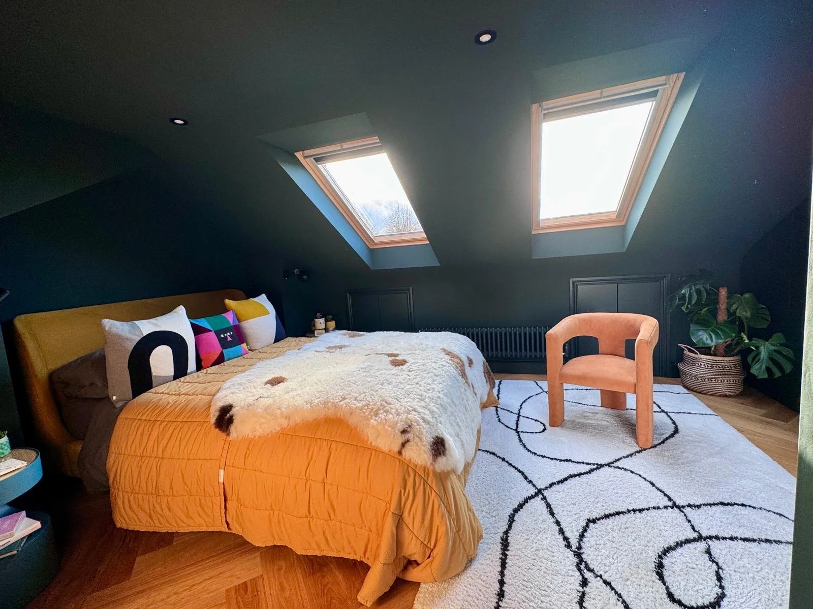 Loft Conversion. Architectural Designer. Master bedroom, bathroom. Master suite. During construction. skylight. stairwell. Tunbridge Wells. Victorian terrace house.