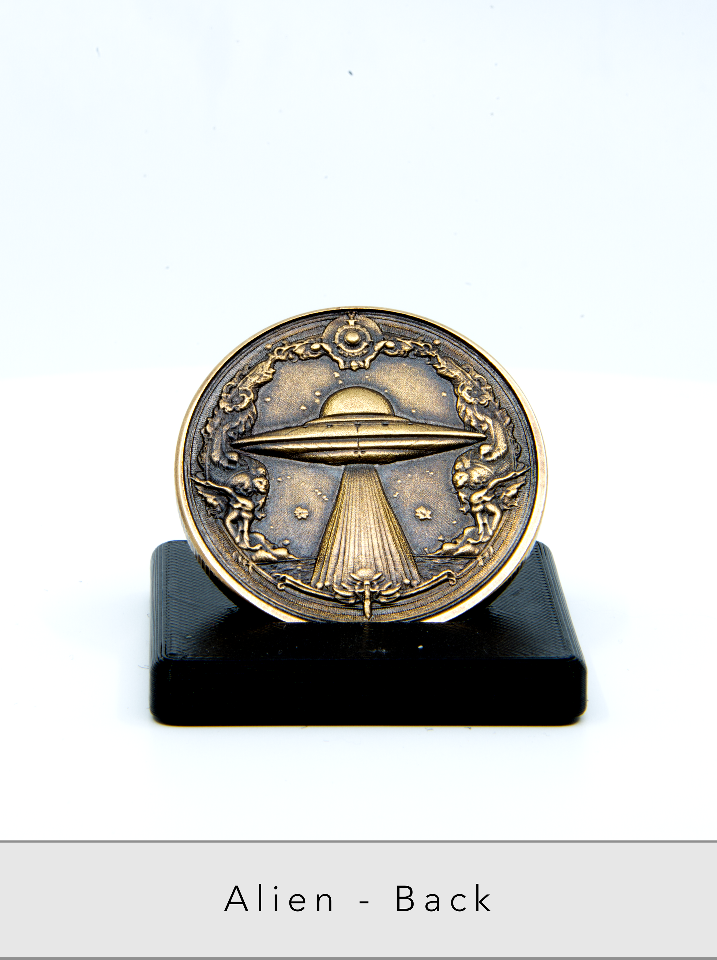 A classic rendering of a deep-space vessel, captured in crisp, high-contrast detail to represent the enduring mystery of the stars.