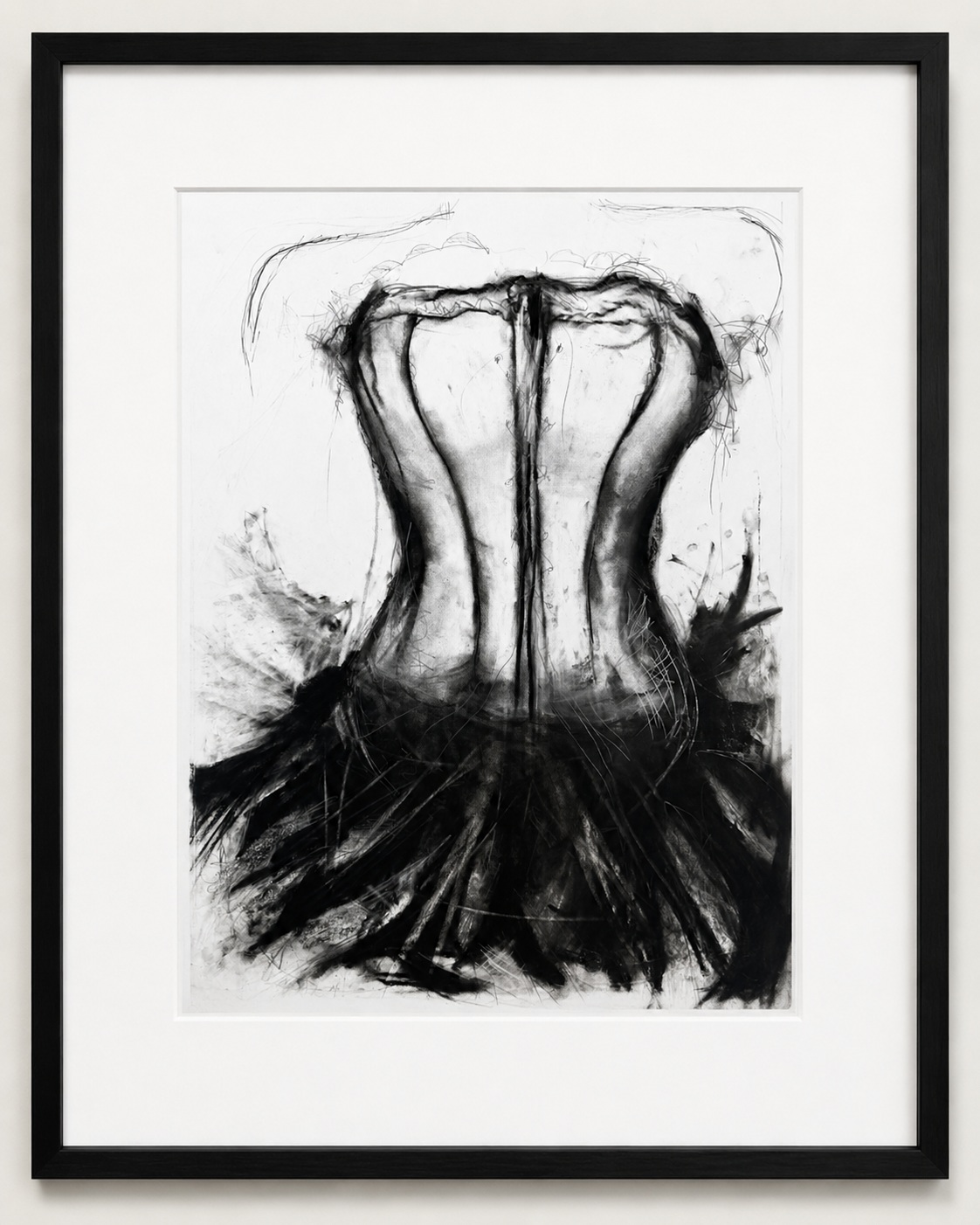 Untitled, 22”x30”, charcoal and graphite $1600
