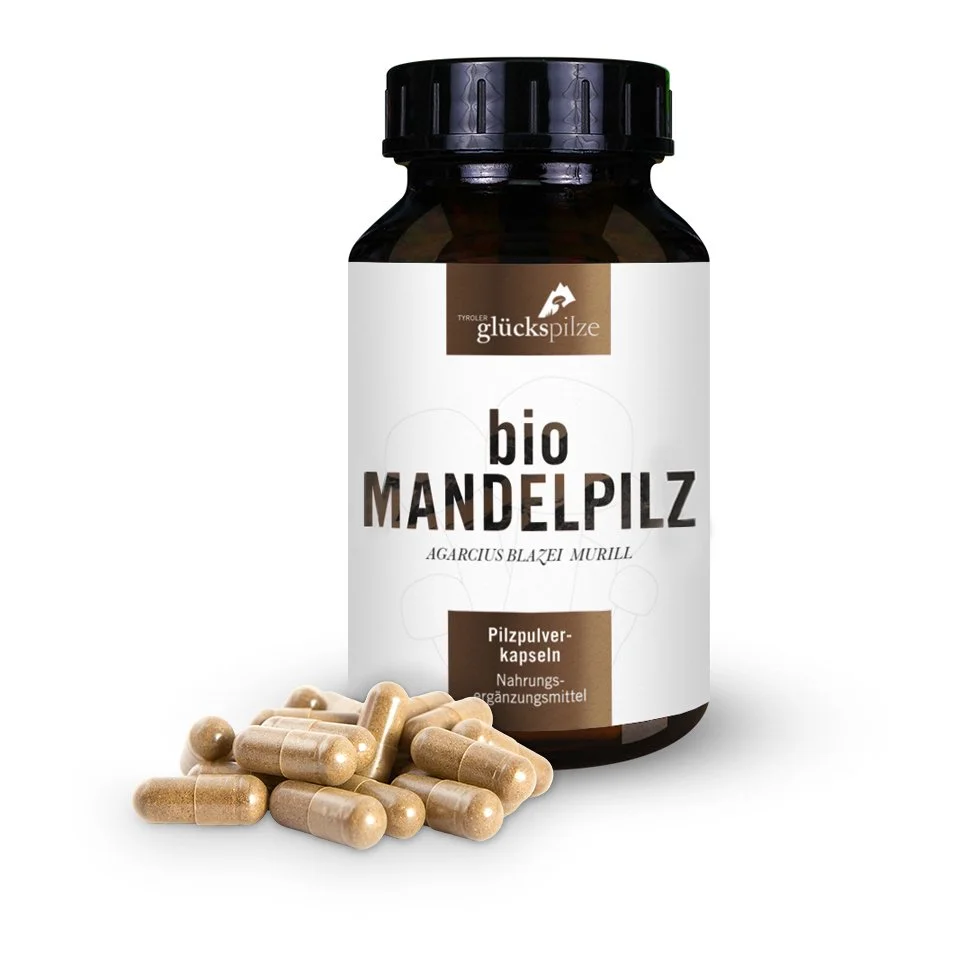 Bio-Mandelpilz - Agaricus blazei murrill - Pilzpulverkapseln 120 Stk.
