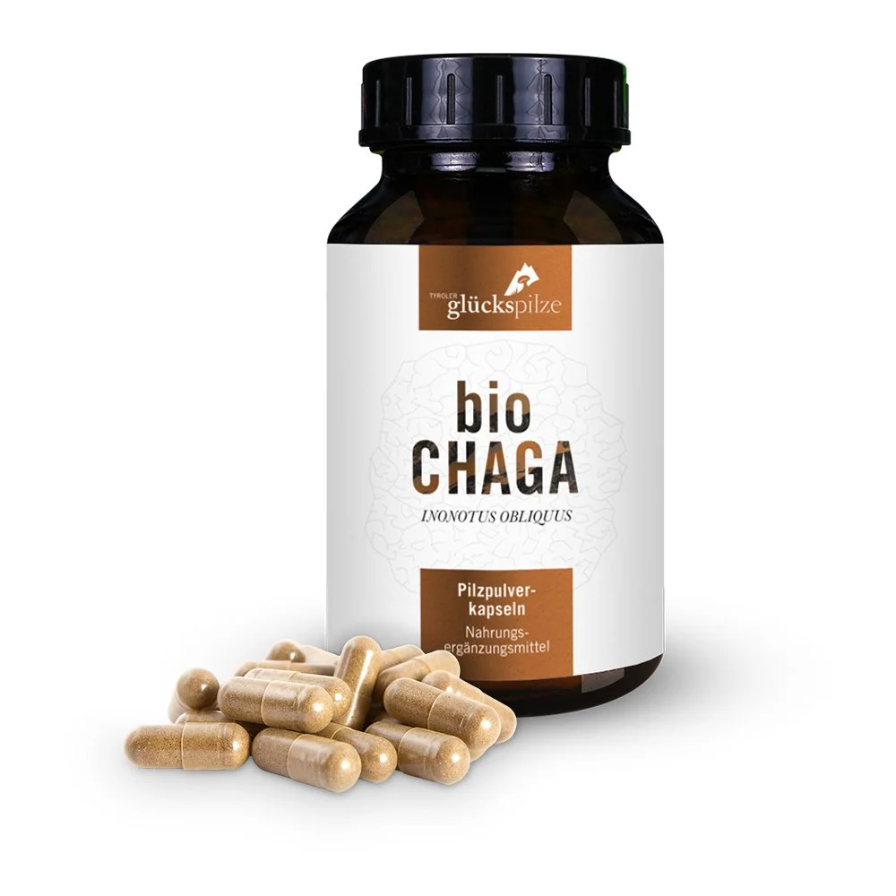 Bio-Chaga - Inonotus obliquus - Pilzpulverkapseln 120 Stk.