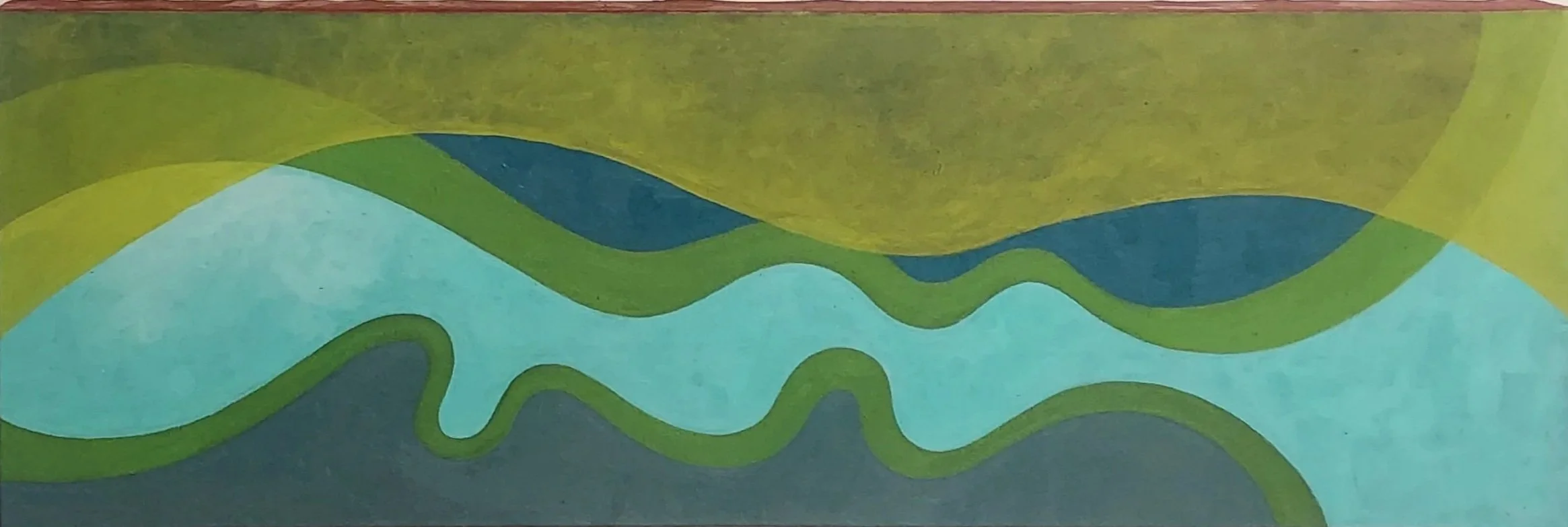 Squiggles, oil on canvas