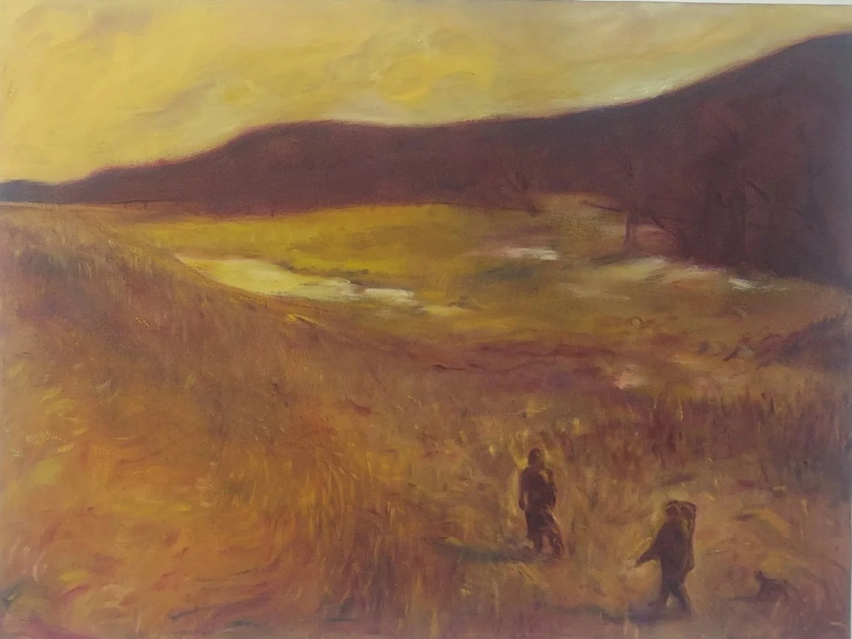 Looking for the Train, oil on canvas