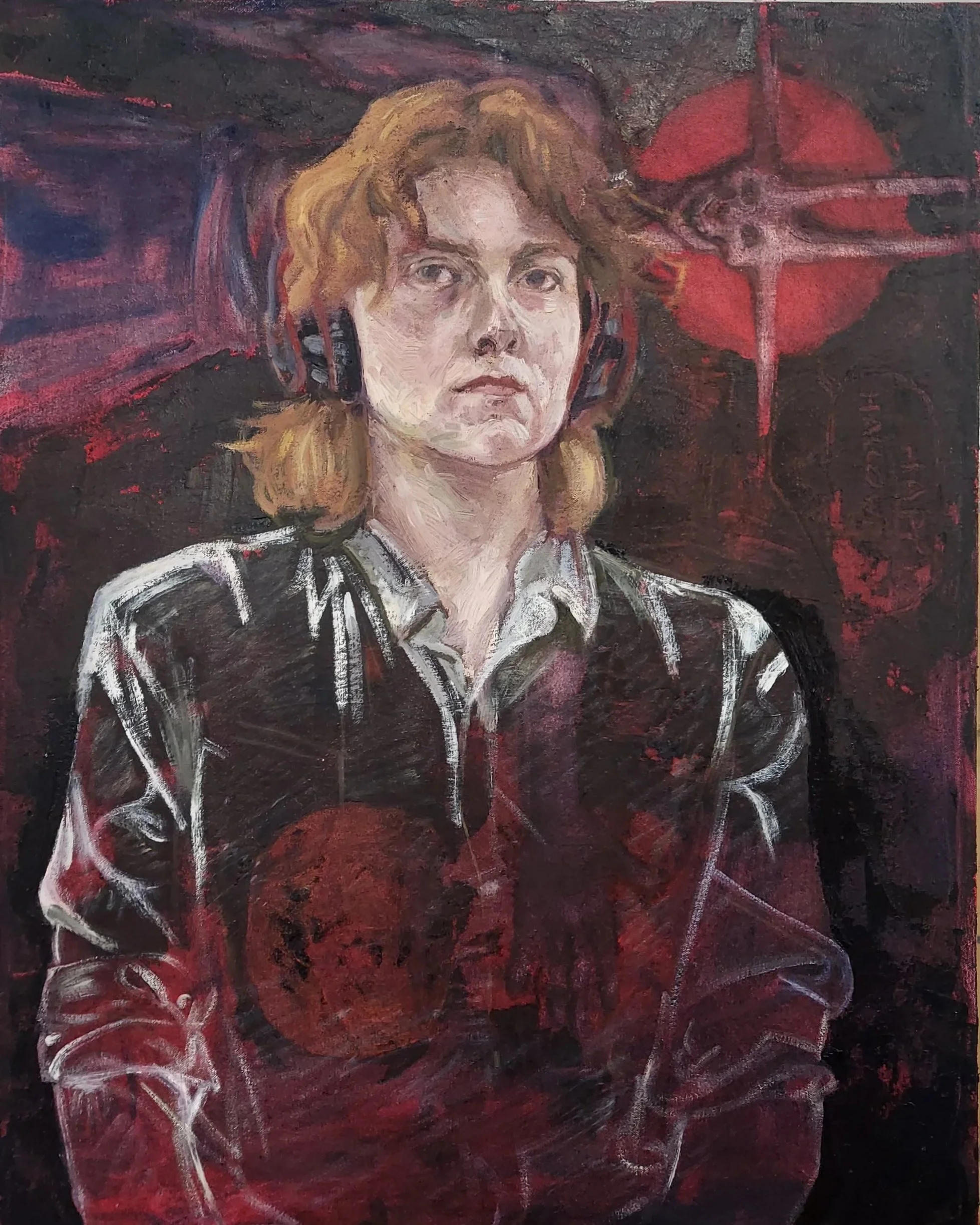 Self Portrait, oil on canvas