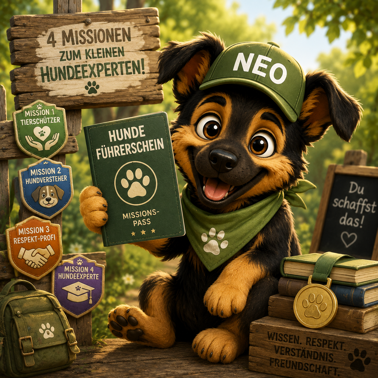 Neos Hundeführerschein für Kids-Vier Missionen zum Hundeexperten