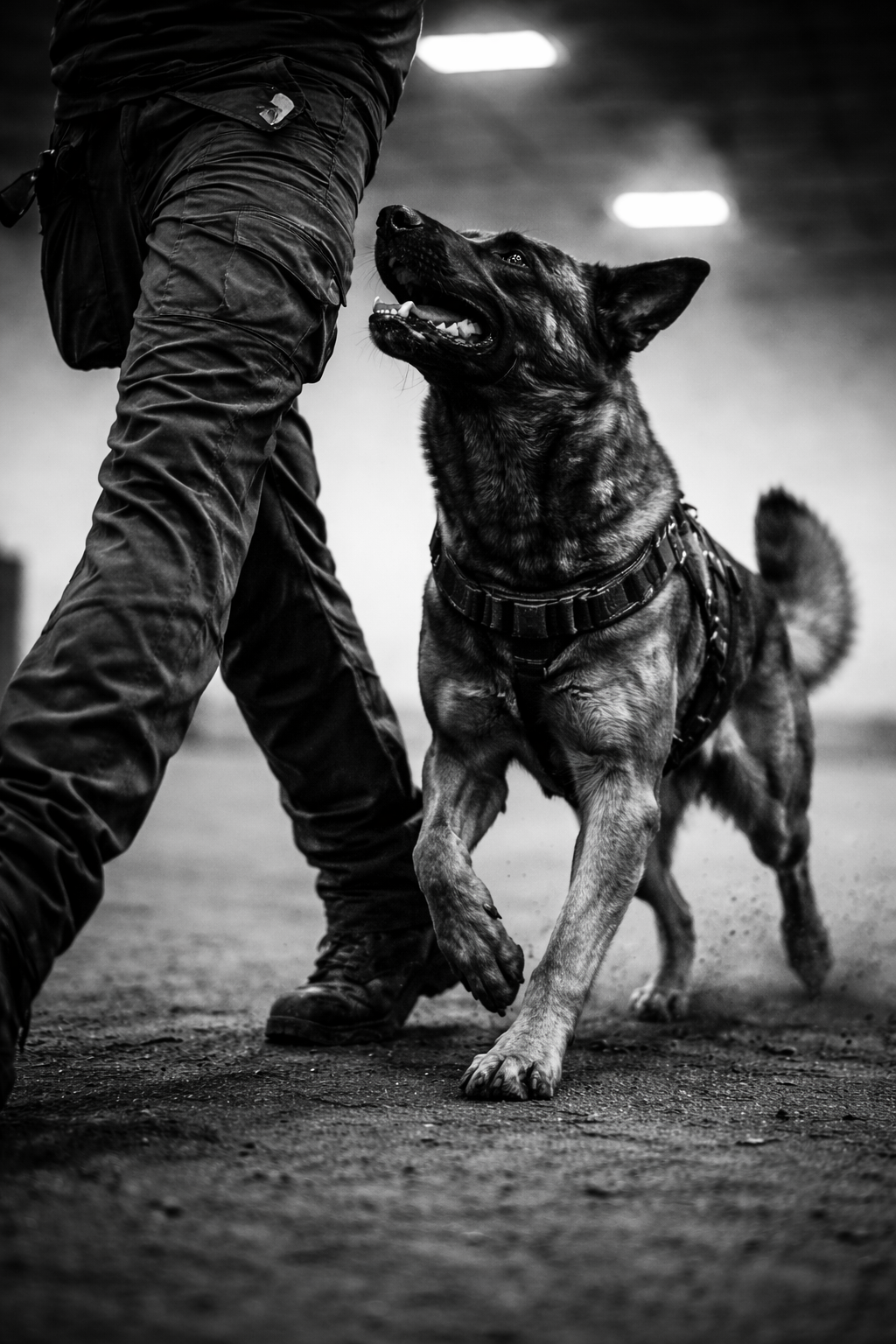 Indoor-Hundetraining mit Fokus auf Zusammenarbeit und Führung