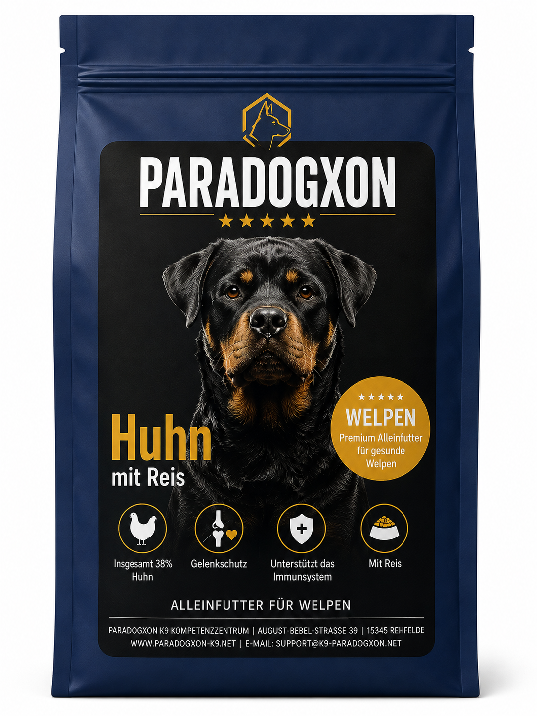 Super Premium Huhn mit Reis - Welpen