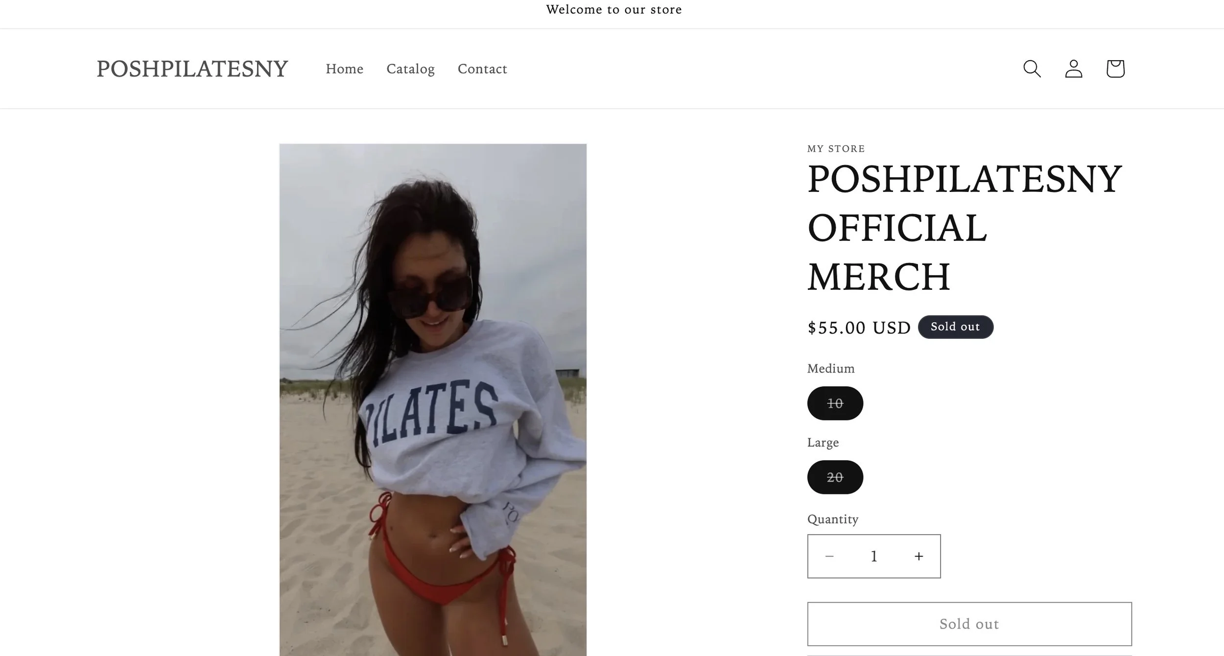 OFFICIAL POSHPILATESNY MERCHANDISE DESIGN: CREWNECK