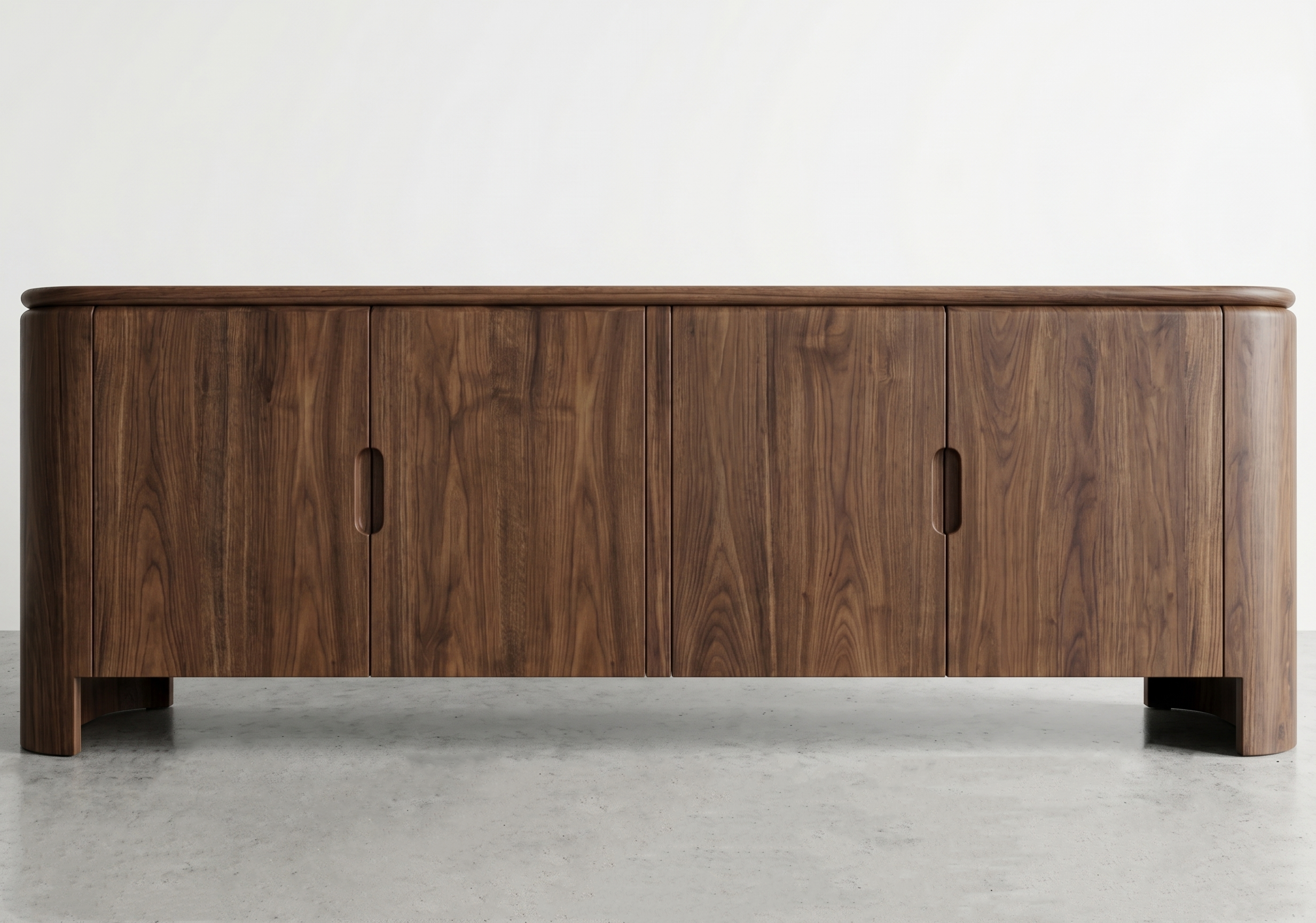 Credenza Walnut Dining Size frontal.png