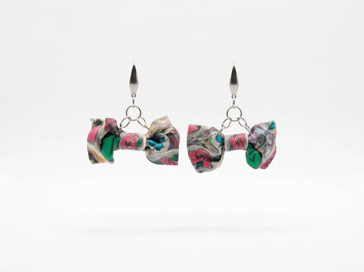 Handcrafted Polymer Clay Pattern Earrings