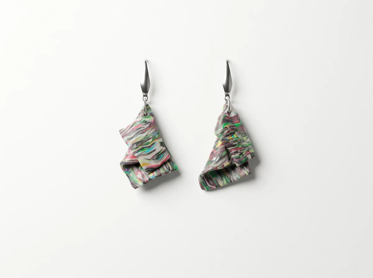 Handcrafted Polymer Clay Pattern Earrings