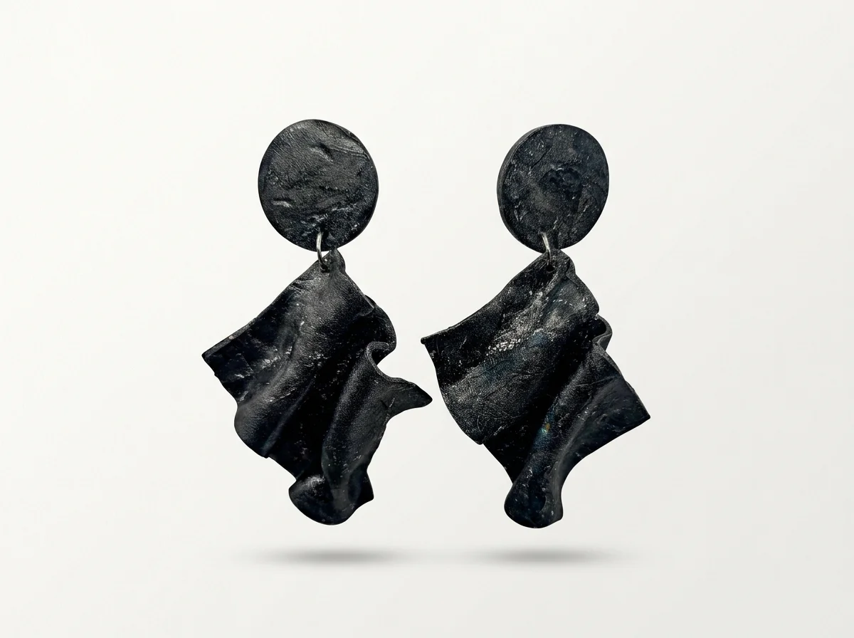 Handcrafted Polymer Clay Pattern Earrings