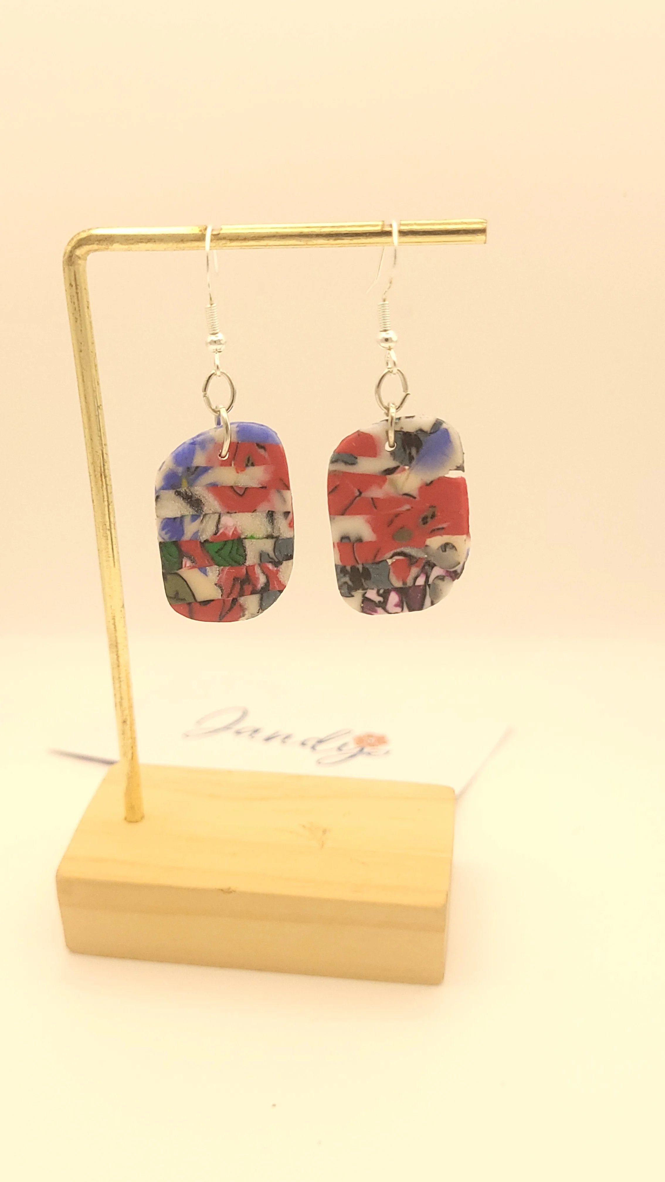 Colorful Artisan Polymer Clay Earrings