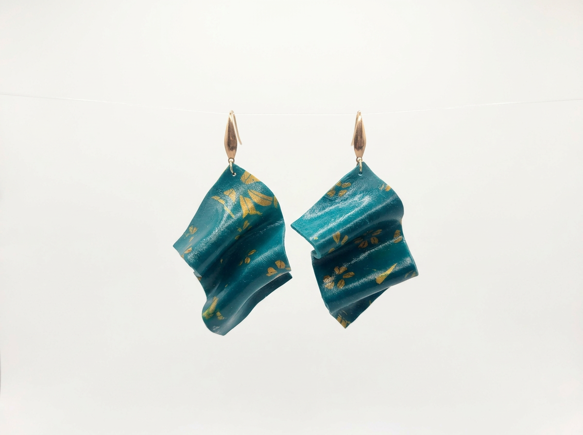 Handmade Clay Pattern Earrings by Jandy