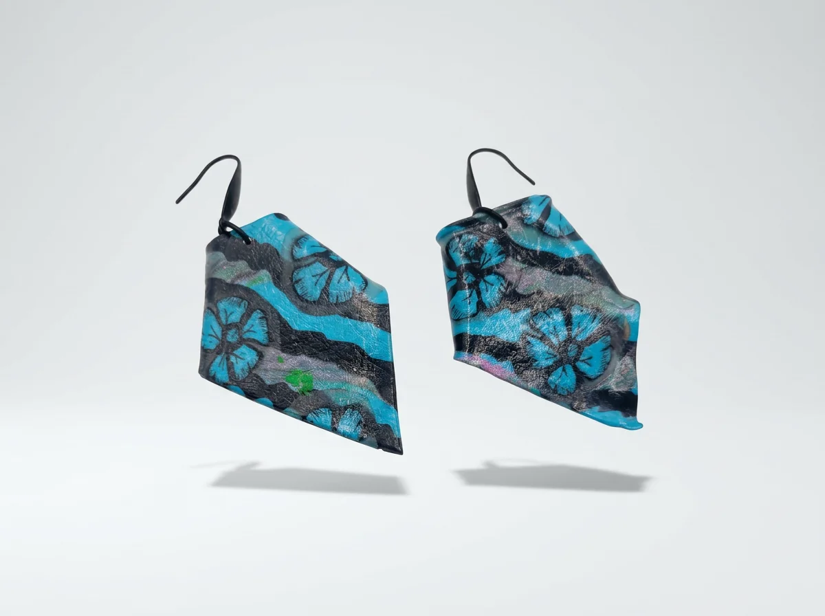 Handcrafted Polymer Clay Pattern Earrings