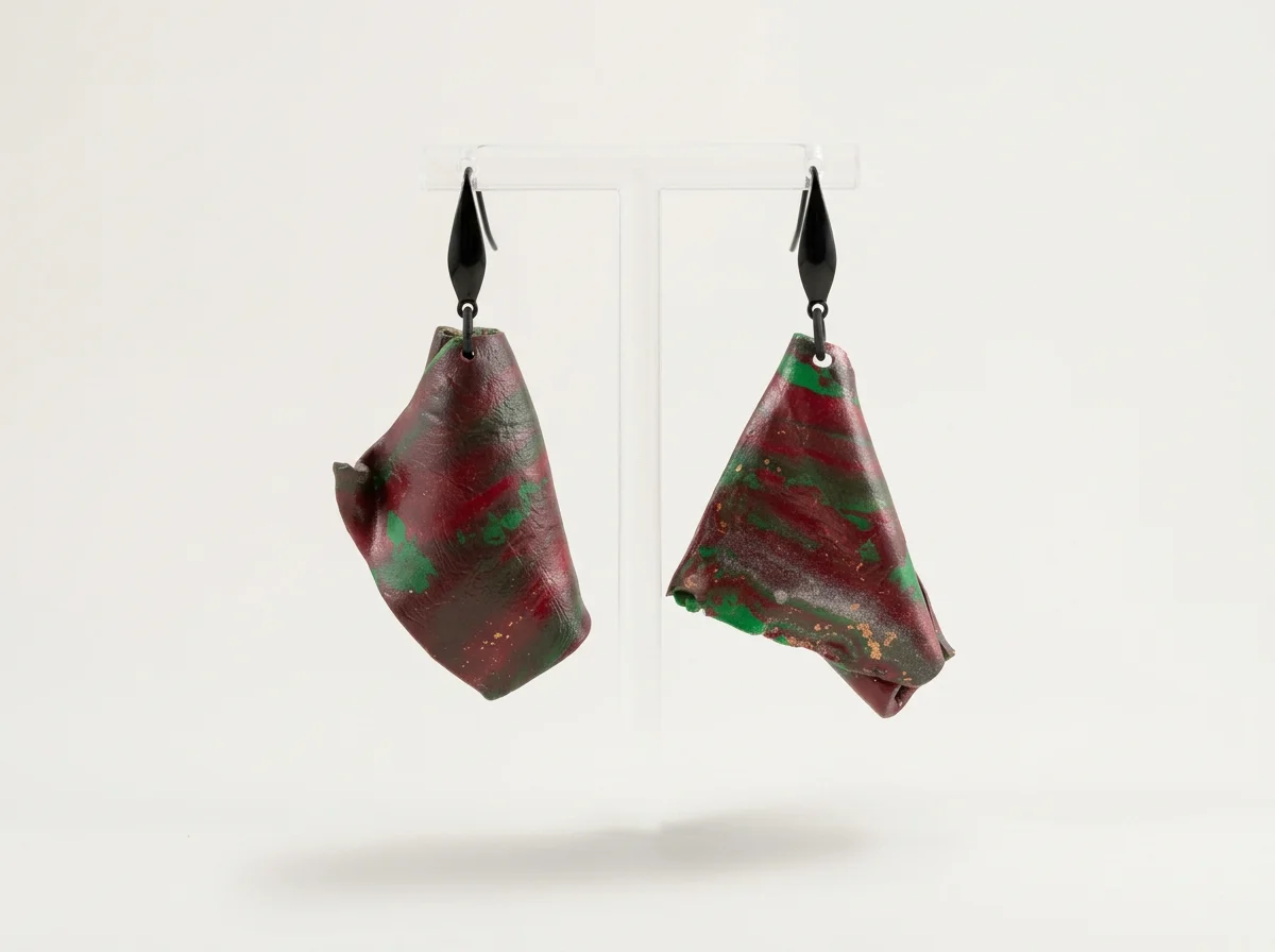 Handcrafted Polymer Clay Pattern Earrings