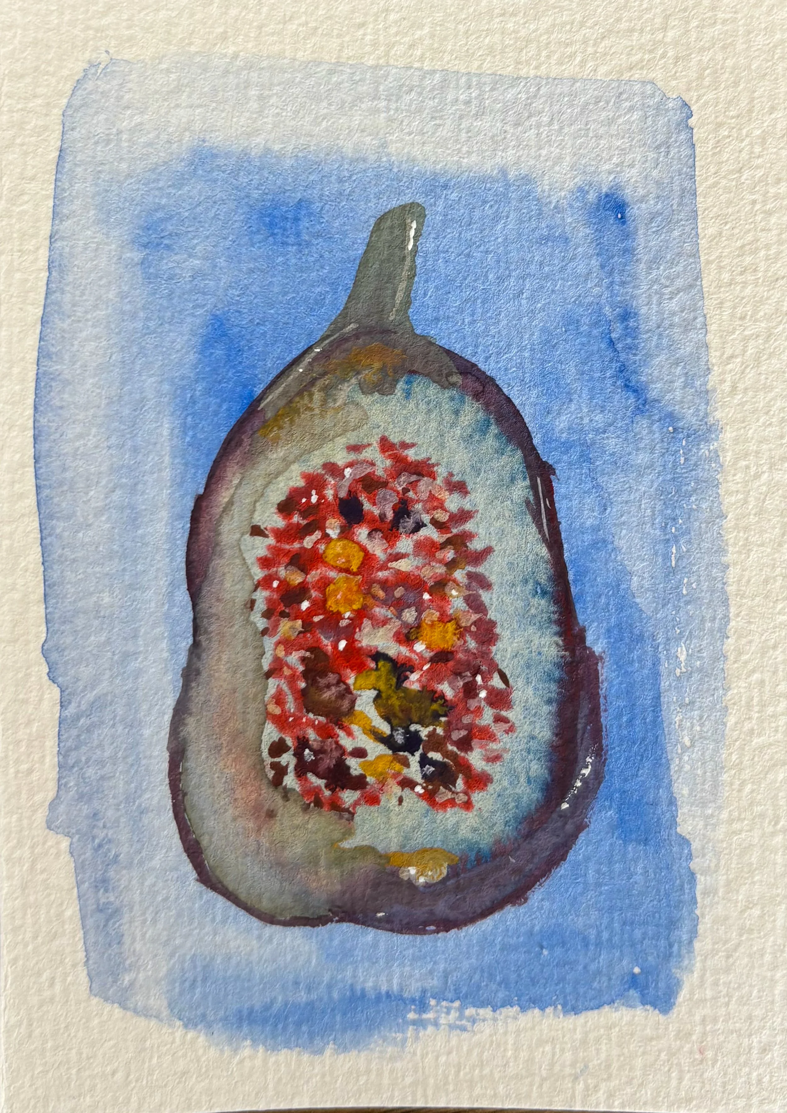 Gouache Fig Print