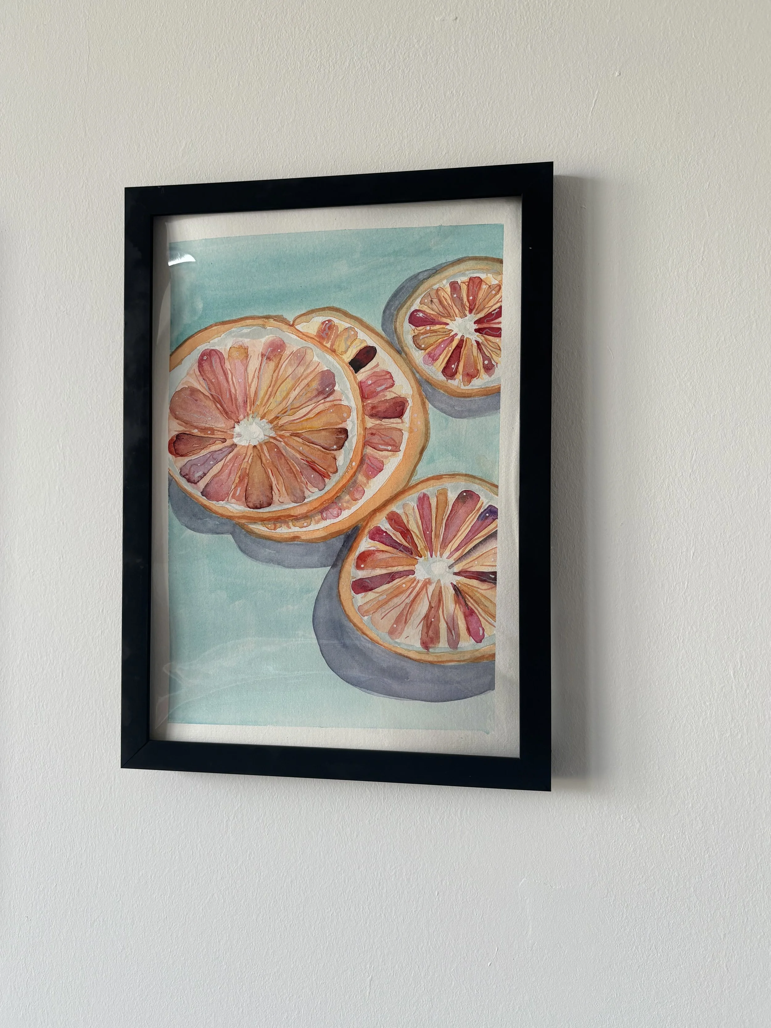 Orange Delight Watercolour Art Print
