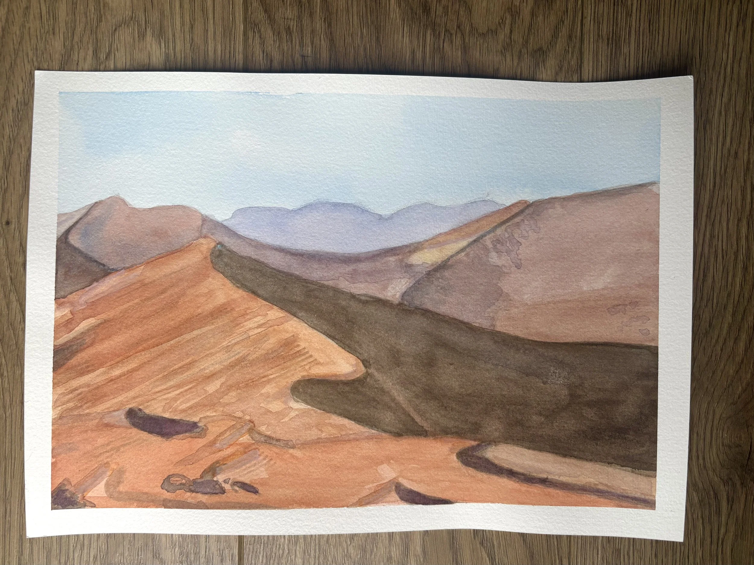 Desert Original — Watercolour A4