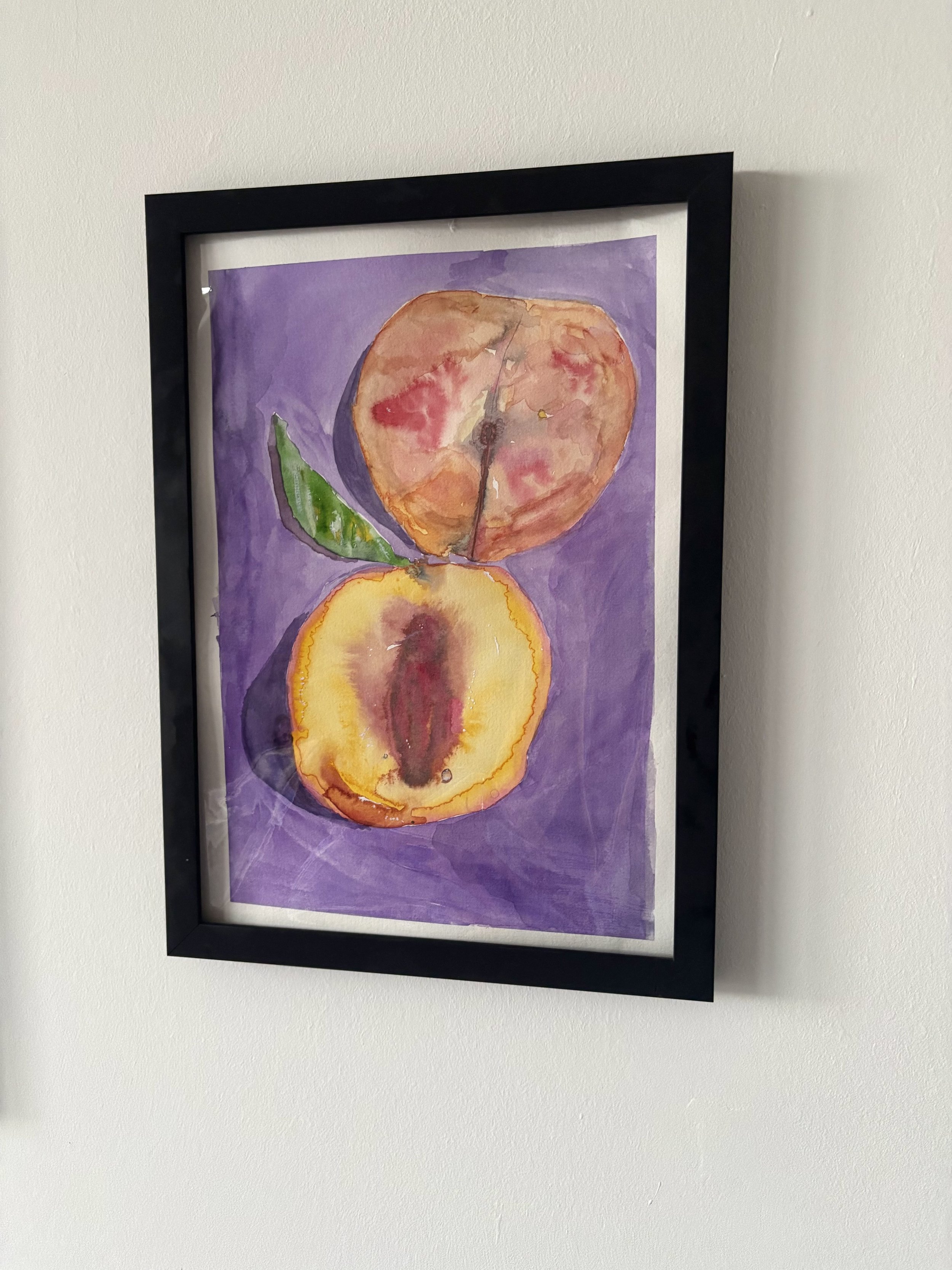 Peach Watercolor Print