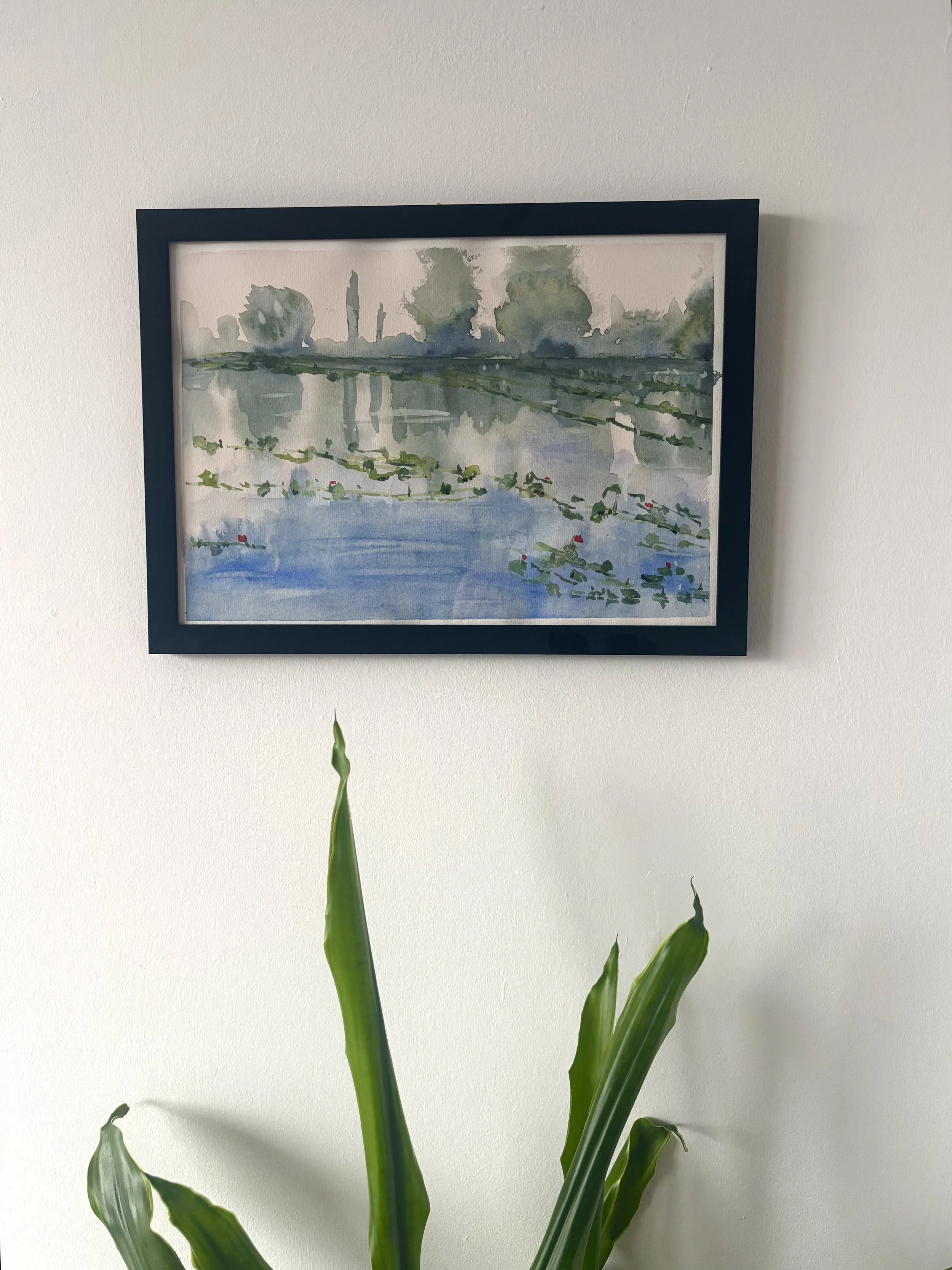 Original Waterlilies — A4 Watercolour (Unframed)